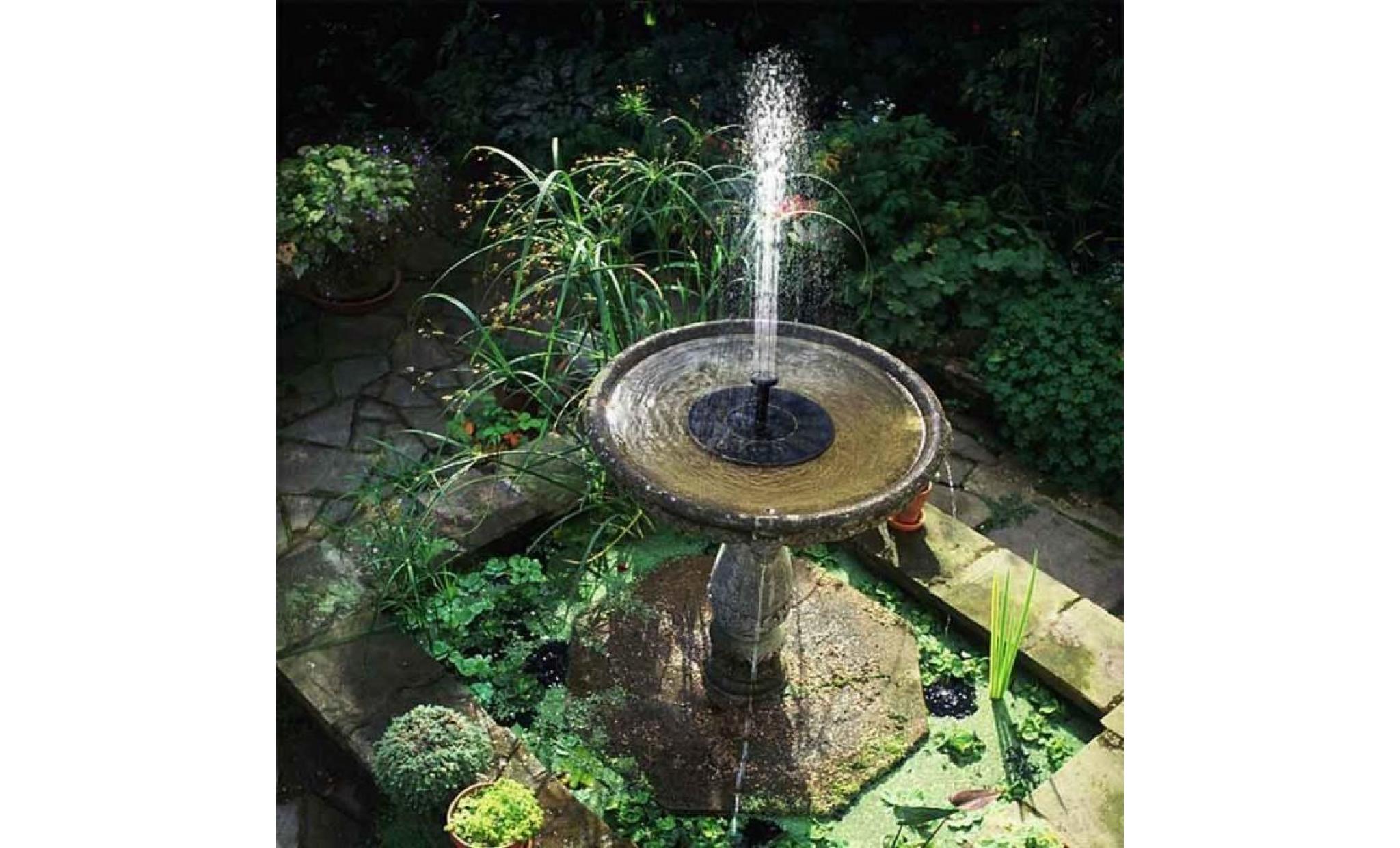 fontaine solaire pompe à eau solaire exécute automatiquement pr fontaine bassin de jardin piscine Étang pas cher