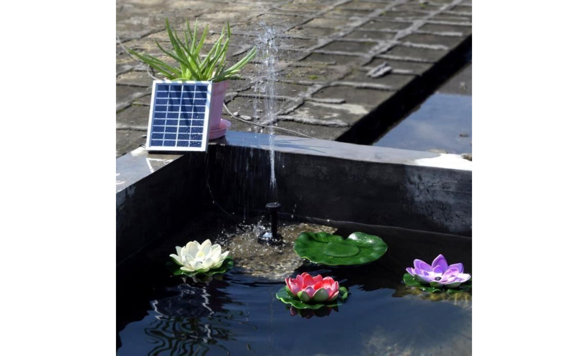 fontaine solaire pompe à eau solaire jardin alimenté par énergie solaire  l0607