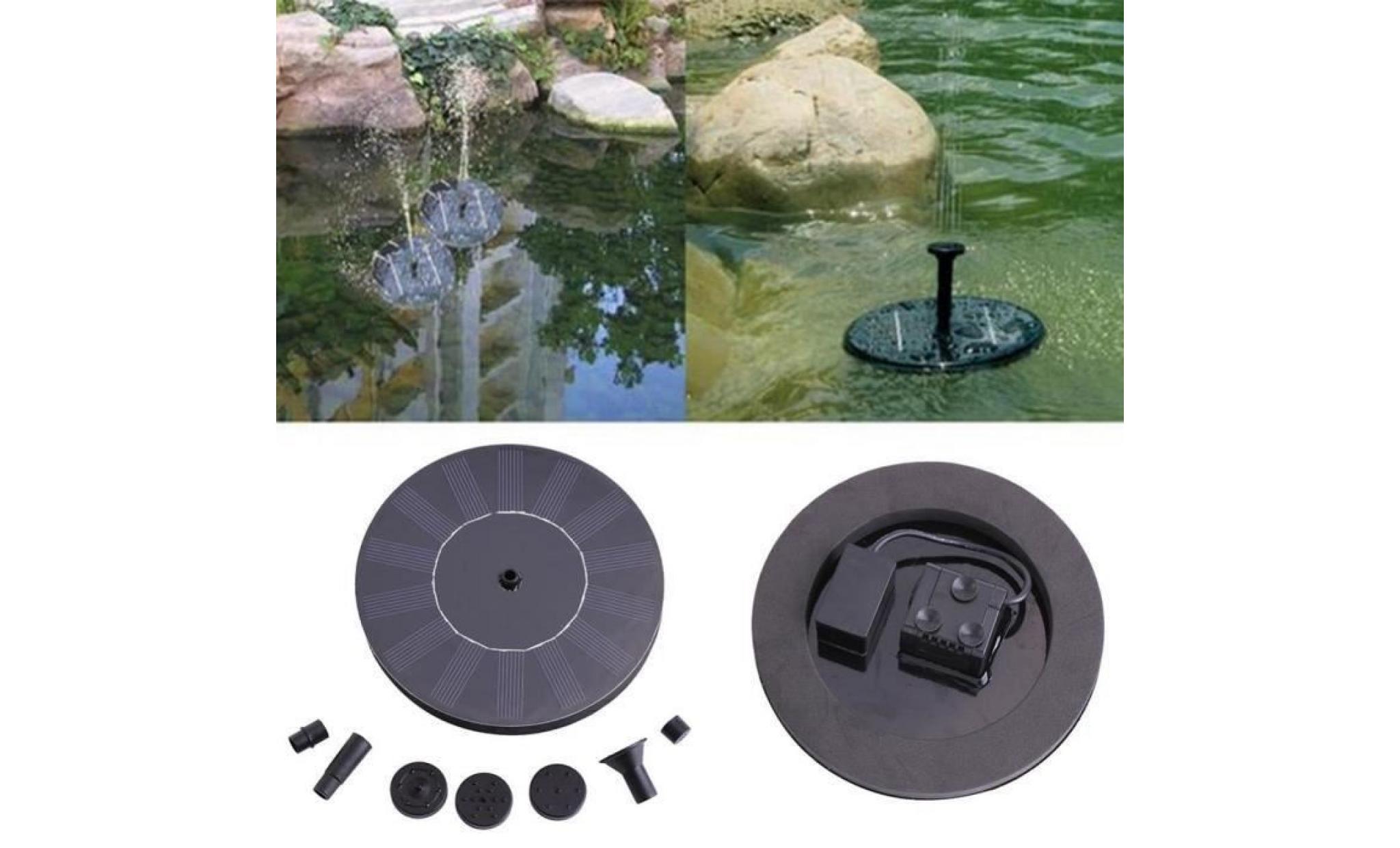 fontaine solaire, pompe à eau solaire pour bassin   piscine   décoration de jardin matériel: plastique d'ingénierie   tension de