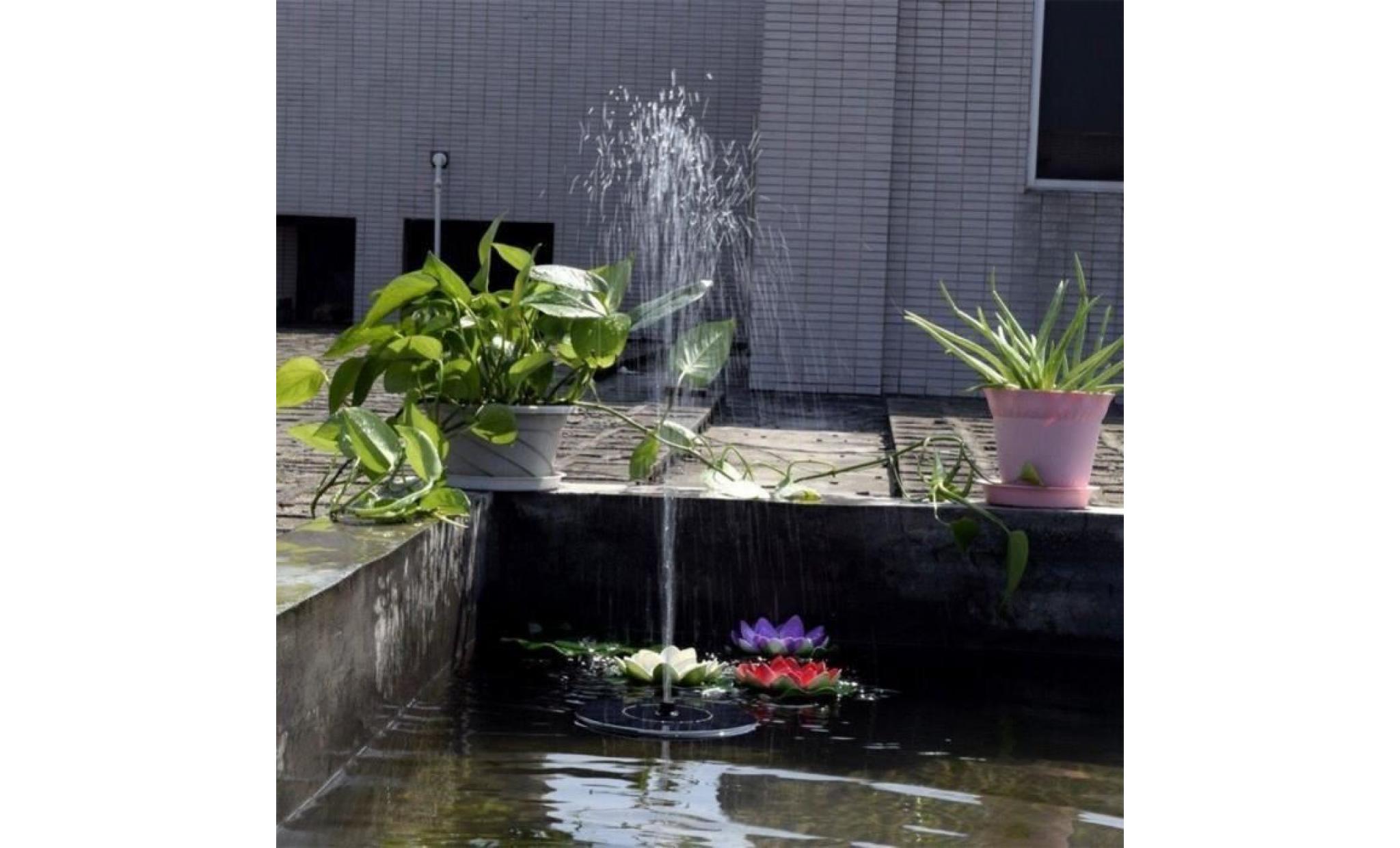 fontaine solaire, pompe à eau solaire pour bassin   piscine   décoration de jardin matériel: plastique d'ingénierie   tension de pas cher