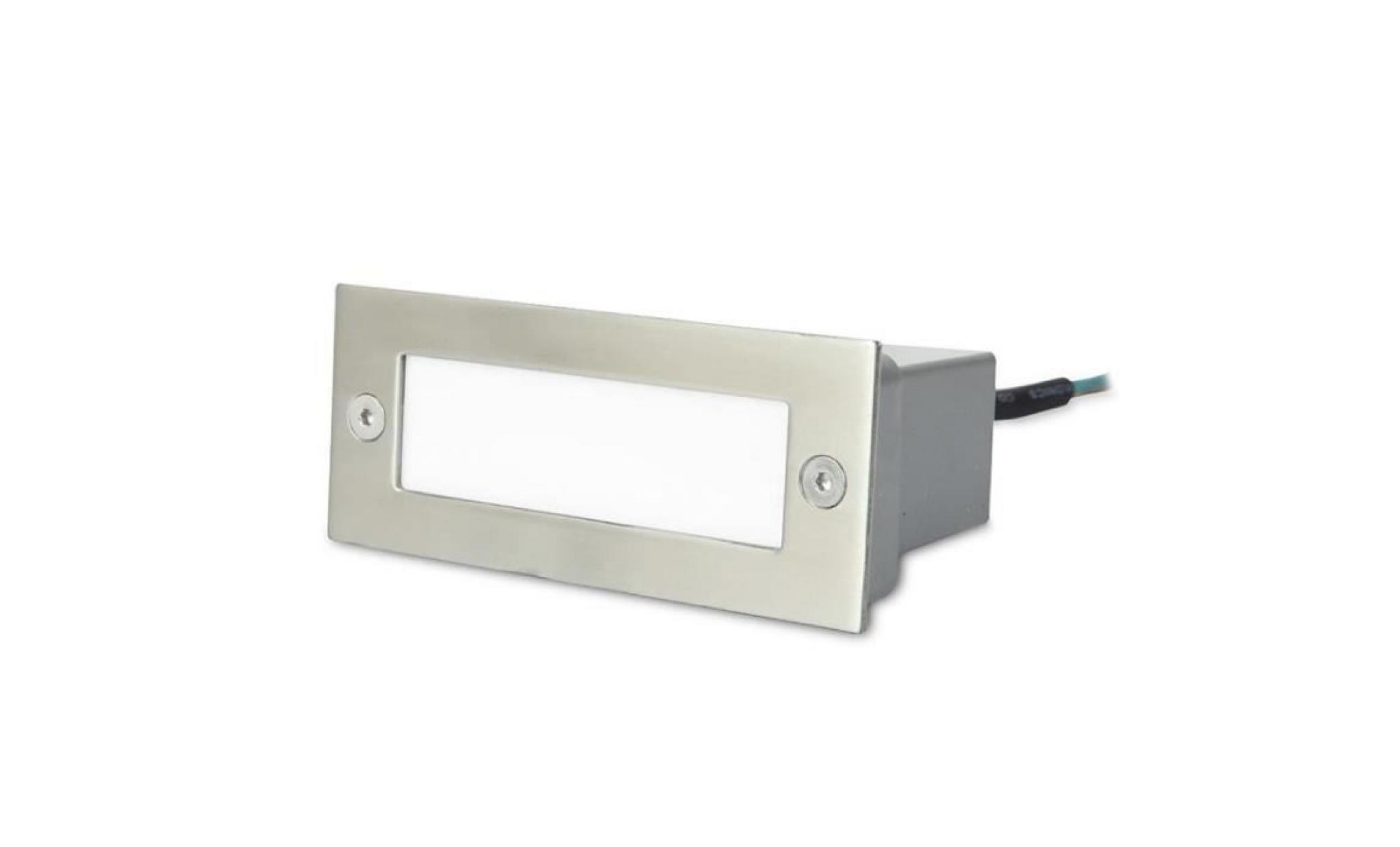 forlight   luminaire d'extérieur encastrable rectangulaire à led en acier inoxydable pour salle de bain px 0122 ino