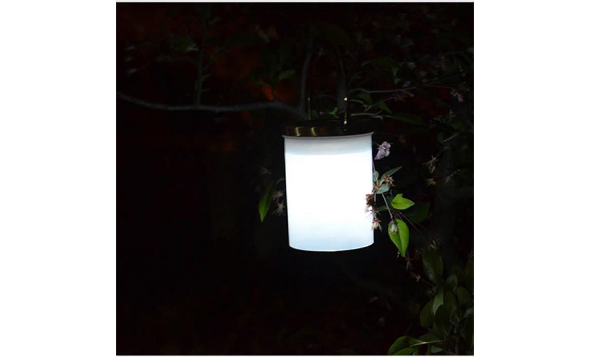 forme seau solaire led lampe suspendue lustre extérieur jardin lustres li206217 pas cher