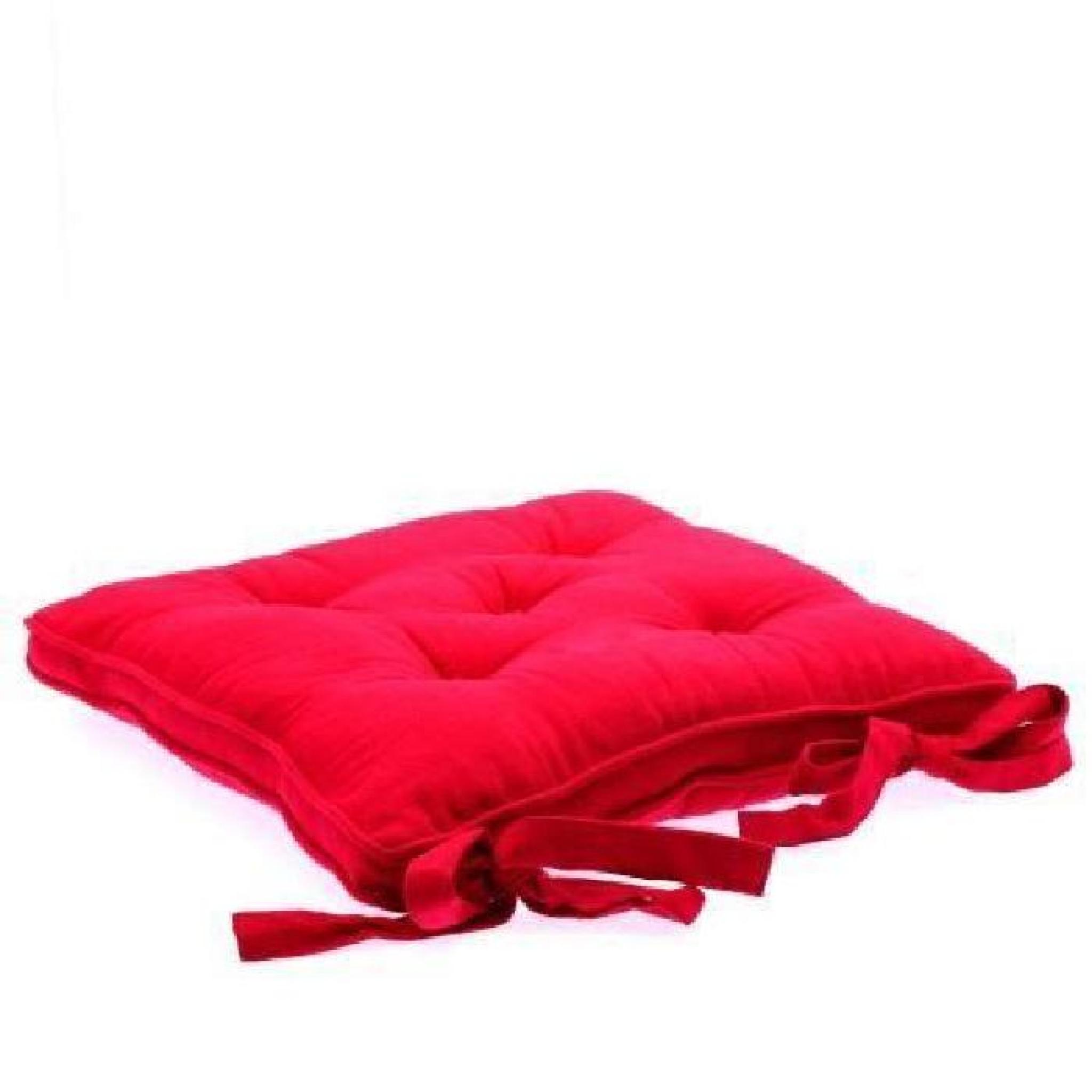 GALETTE CHAISE 5 BOUTONS FRAMBOISE pas cher