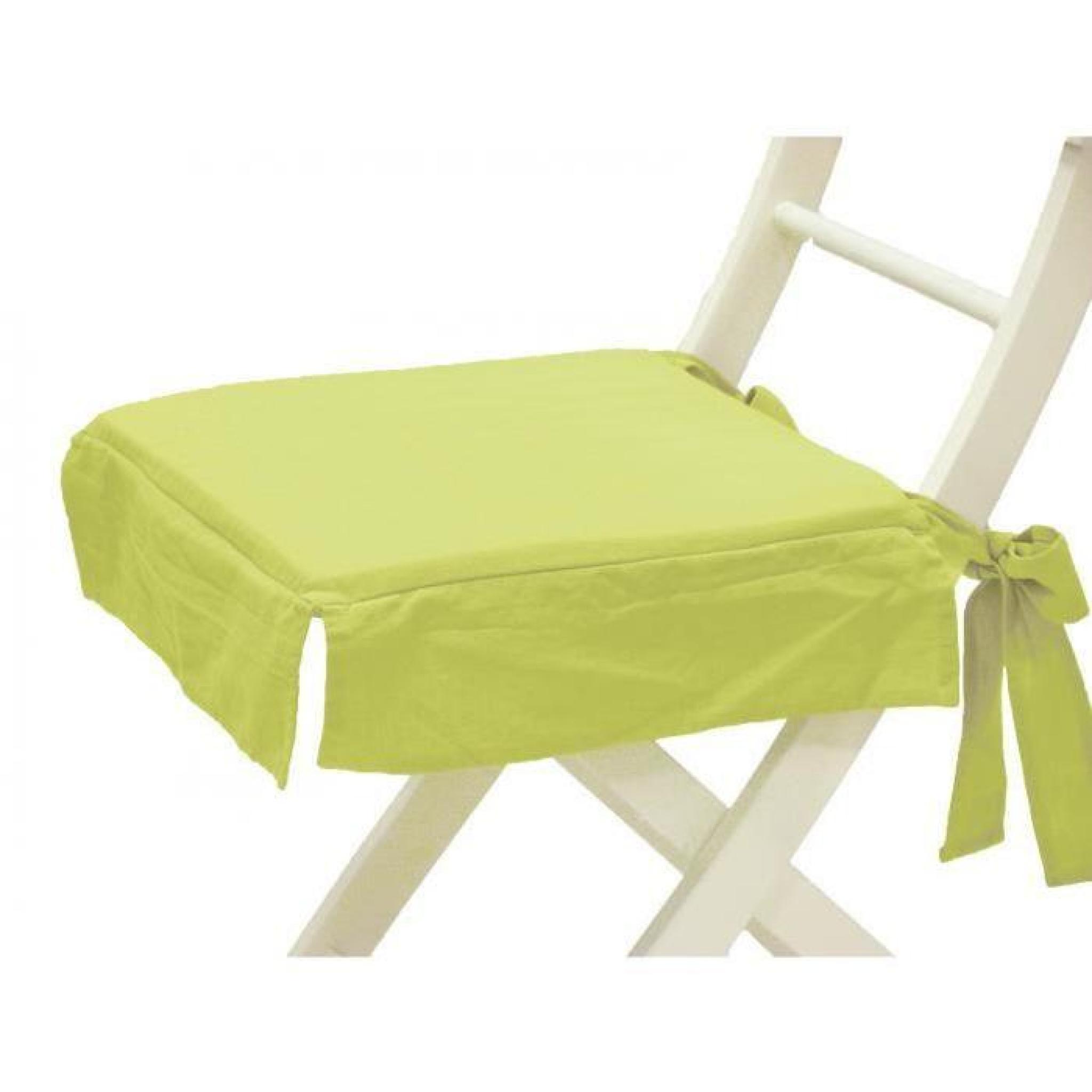 Galette de chaise 20 Java citron-vert pas cher