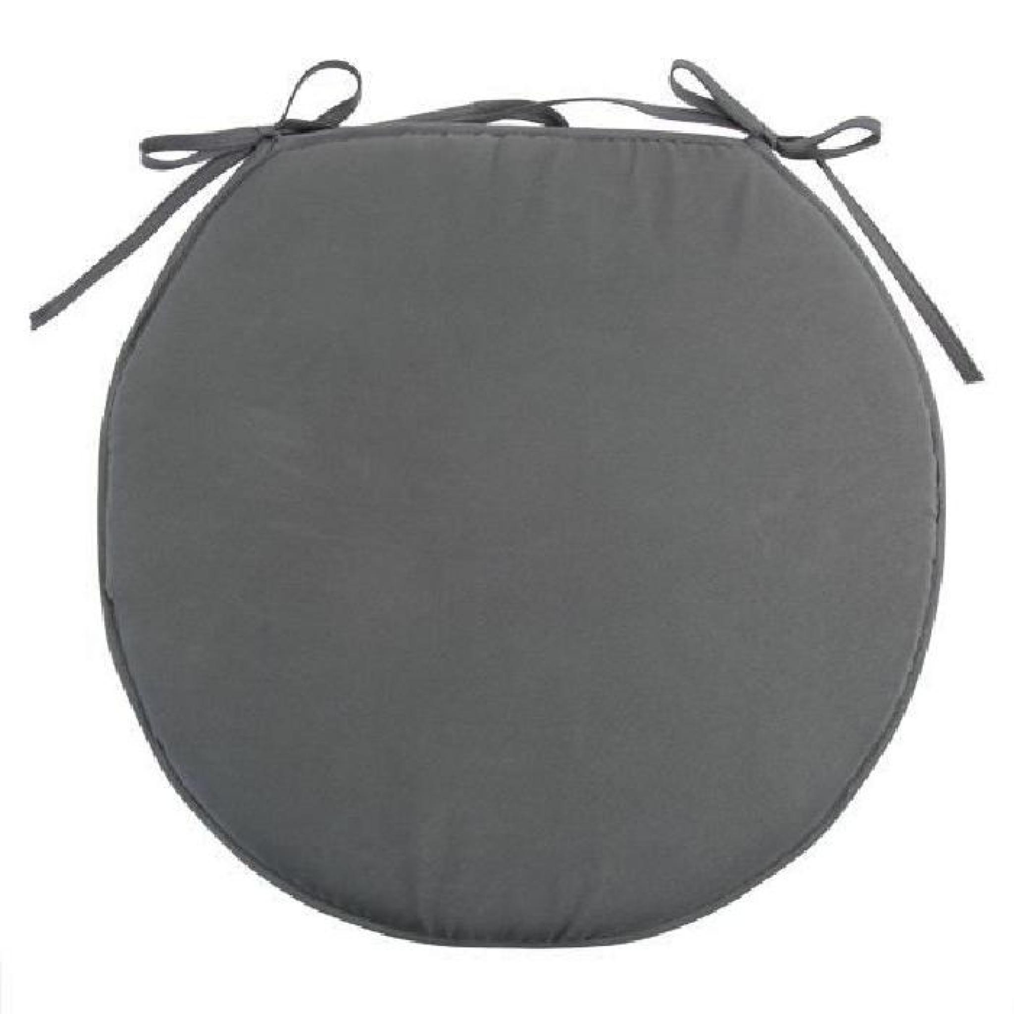 Galette de chaise ronde Gamme Nelson Gris anthracite
