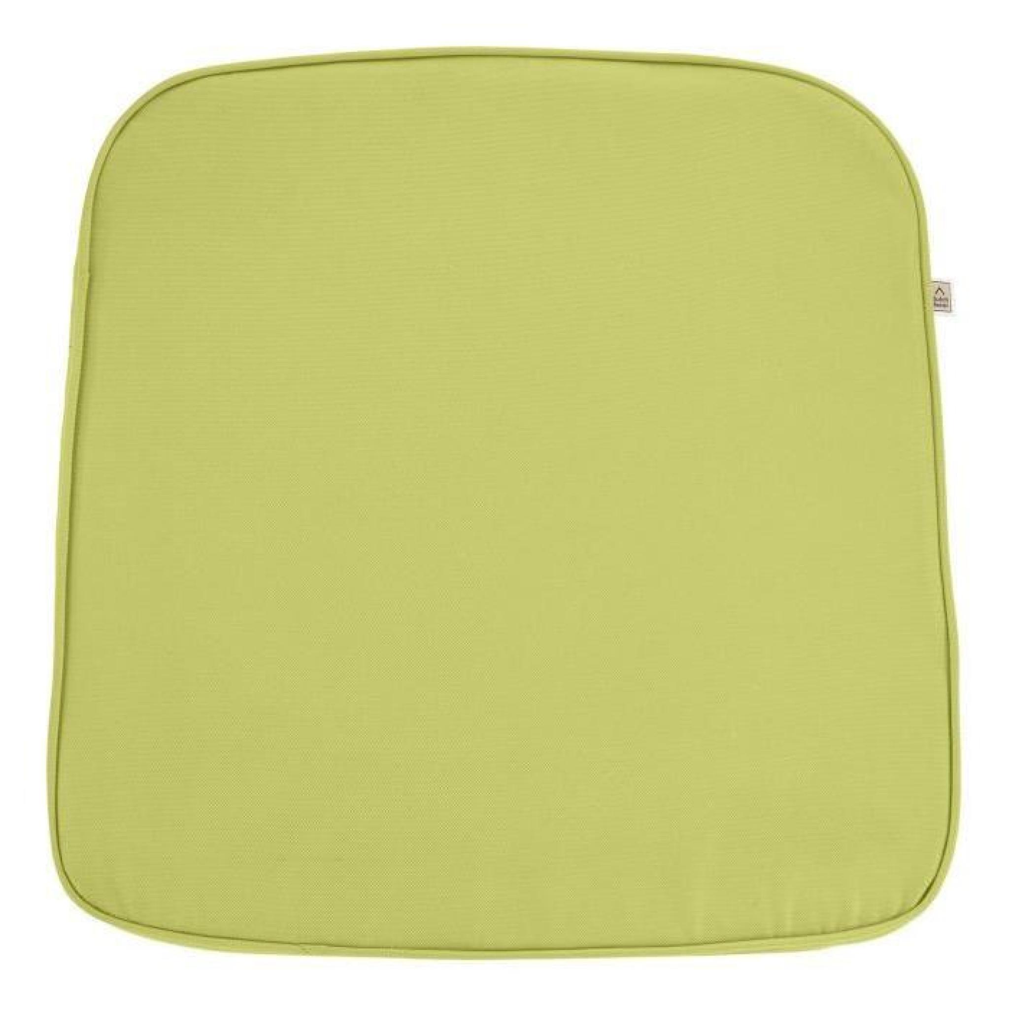 Galette de chaise Sunny PK2 44x46x5 cm citron-vert pas cher