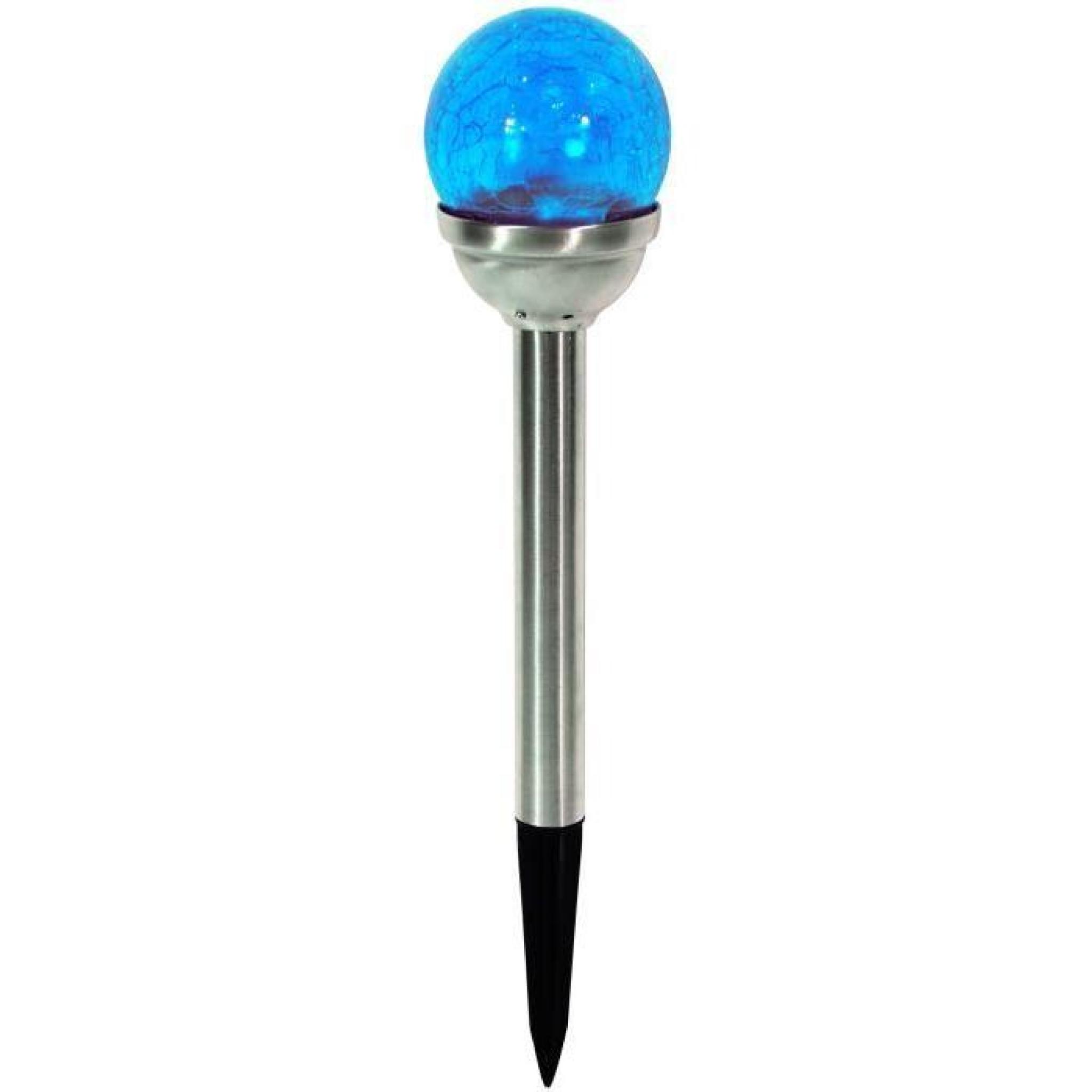 GALIX Lanterne solaire en inox - Bleu