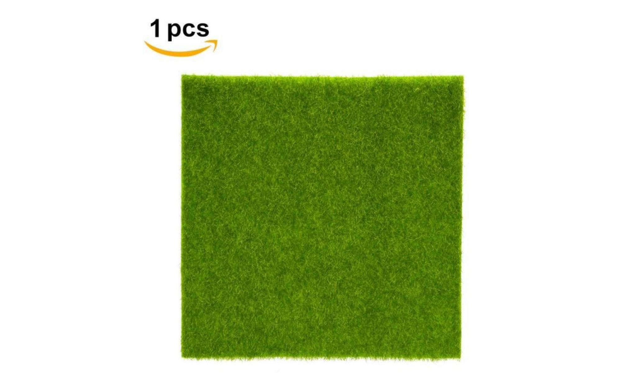 gazon artificiel vert plantes artificielles d'herbe à gazon synthétique pour la décoration de paysage micro 30*30cm  far pas cher