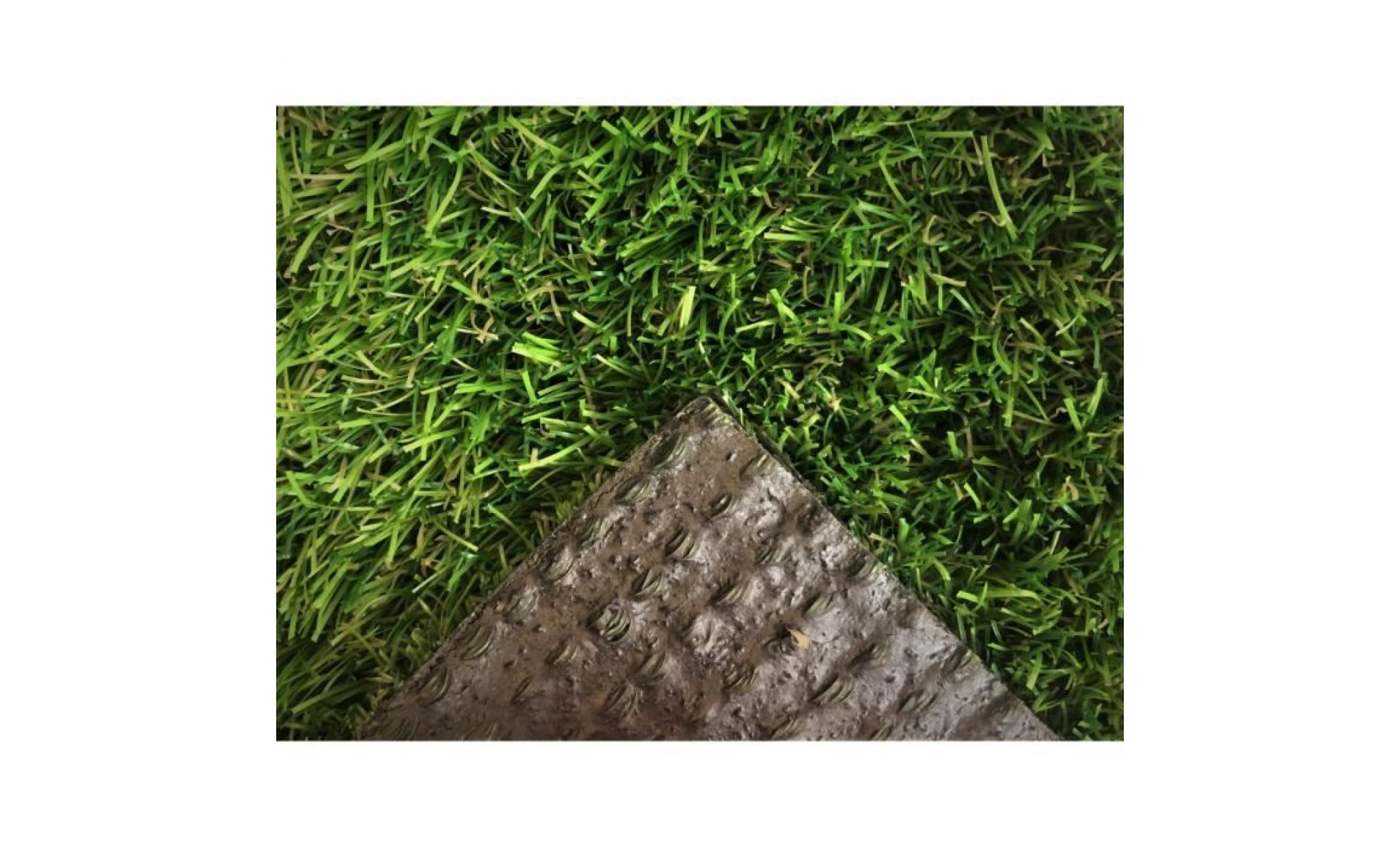 gazon synthétique de luxe tahiti rond | 32 mm 2.200 g/m² | tapis de gazon | 100% polyéthylène | très résistant et facile pas cher