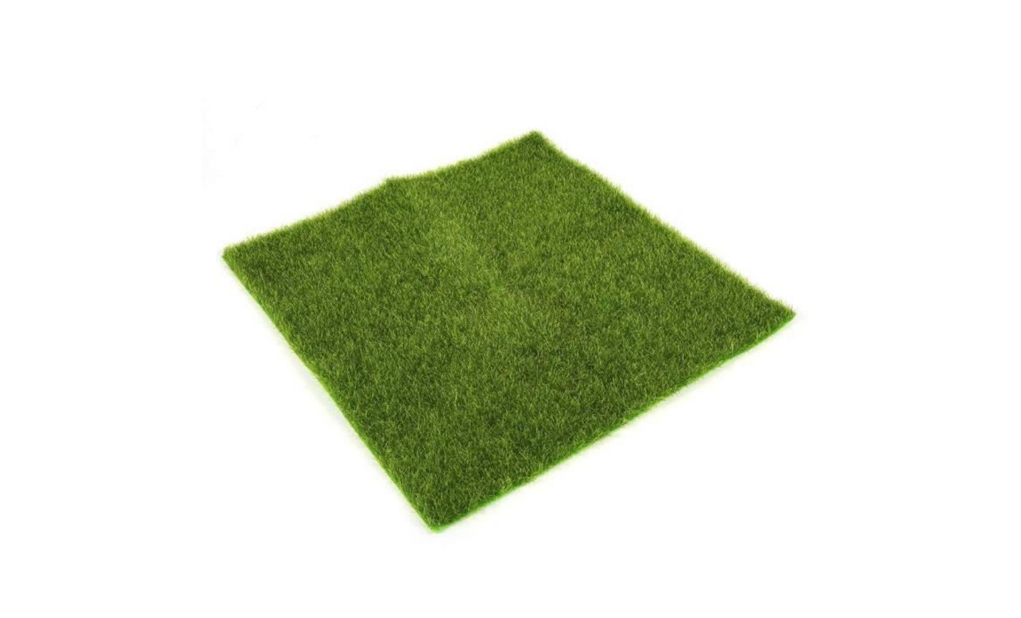 gazon synthétique herbe faux artificiel exterieur et intérieur haute densité résistant à l'usure pour terrasse jardin,30x30cm