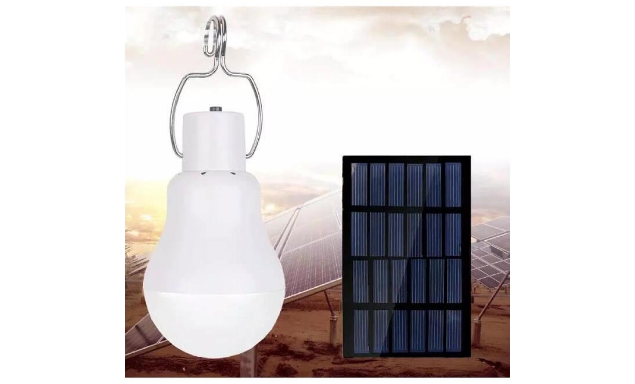 generic led à énergie solaire lumière spot ampoule led portable lampe solaire avec panneau solaire pour éclairage extérieur ran