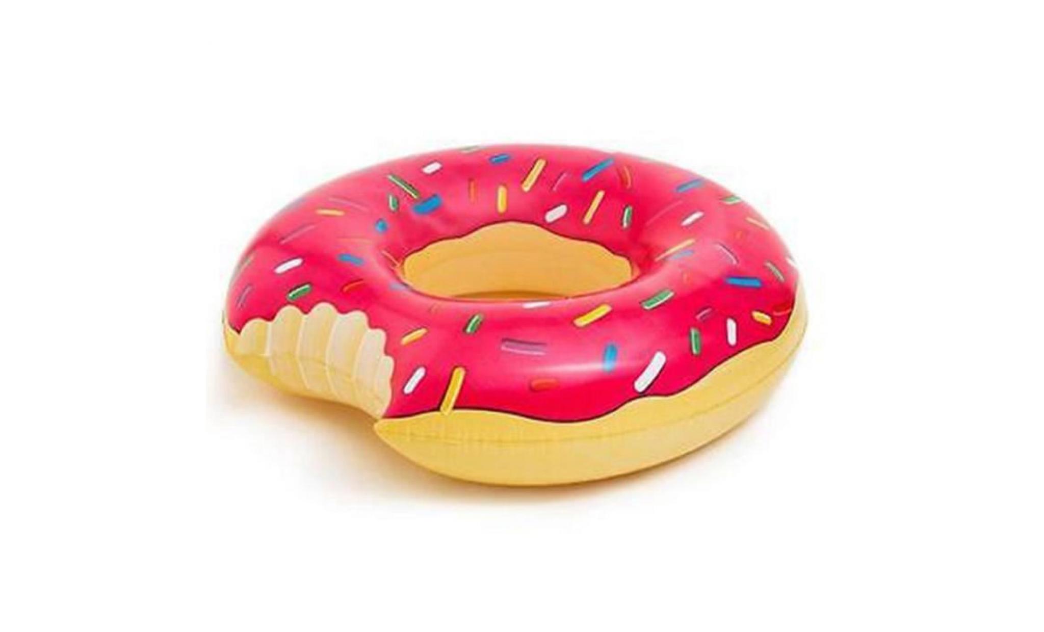 getek® beigne anneau de natation nager anneau flottant sport nautique piscine gonflable jouet (rose  120 cm) pas cher