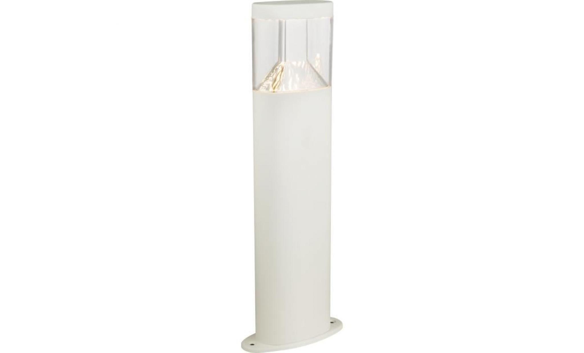 globo lighting borne extérieure inox blanc   plastique translucide   ip44