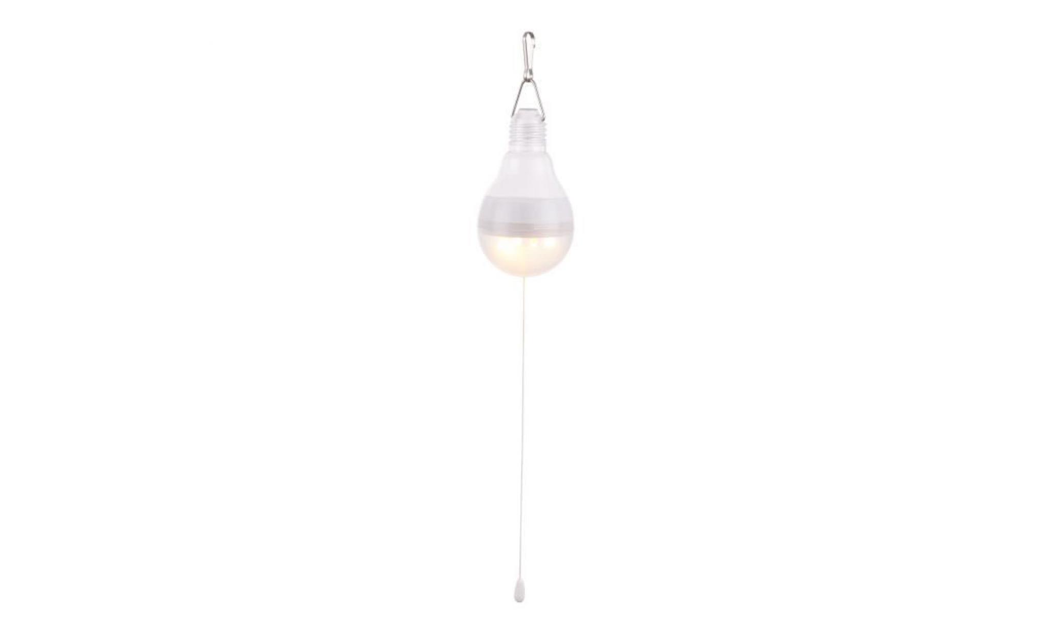 globo lighting ampoule solaire   plastique gris métallisé   avec cordon on/off   plastique translucide   ip44