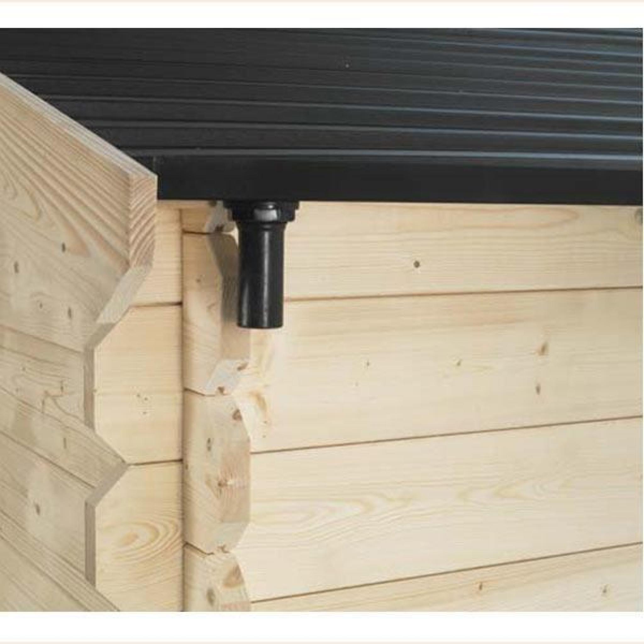 Gouttière pour abri en bois SOLEIL toit pvc 3x2 m