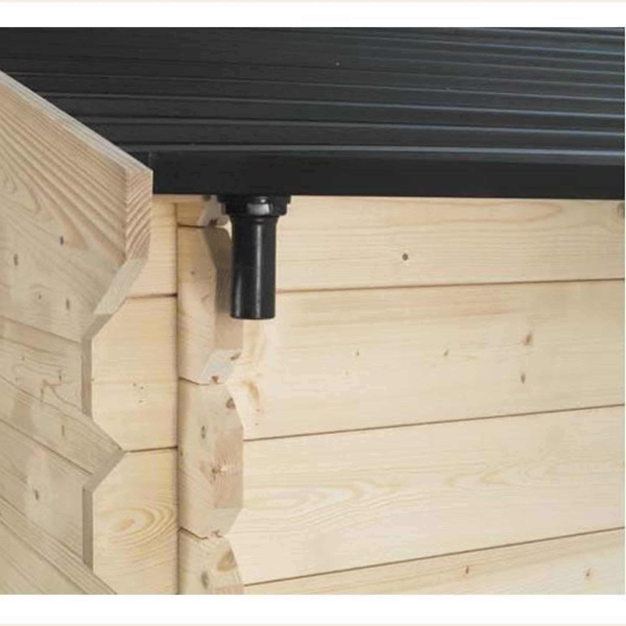 Gouttière pour abri en bois SOLEIL toit pvc 3x3 m