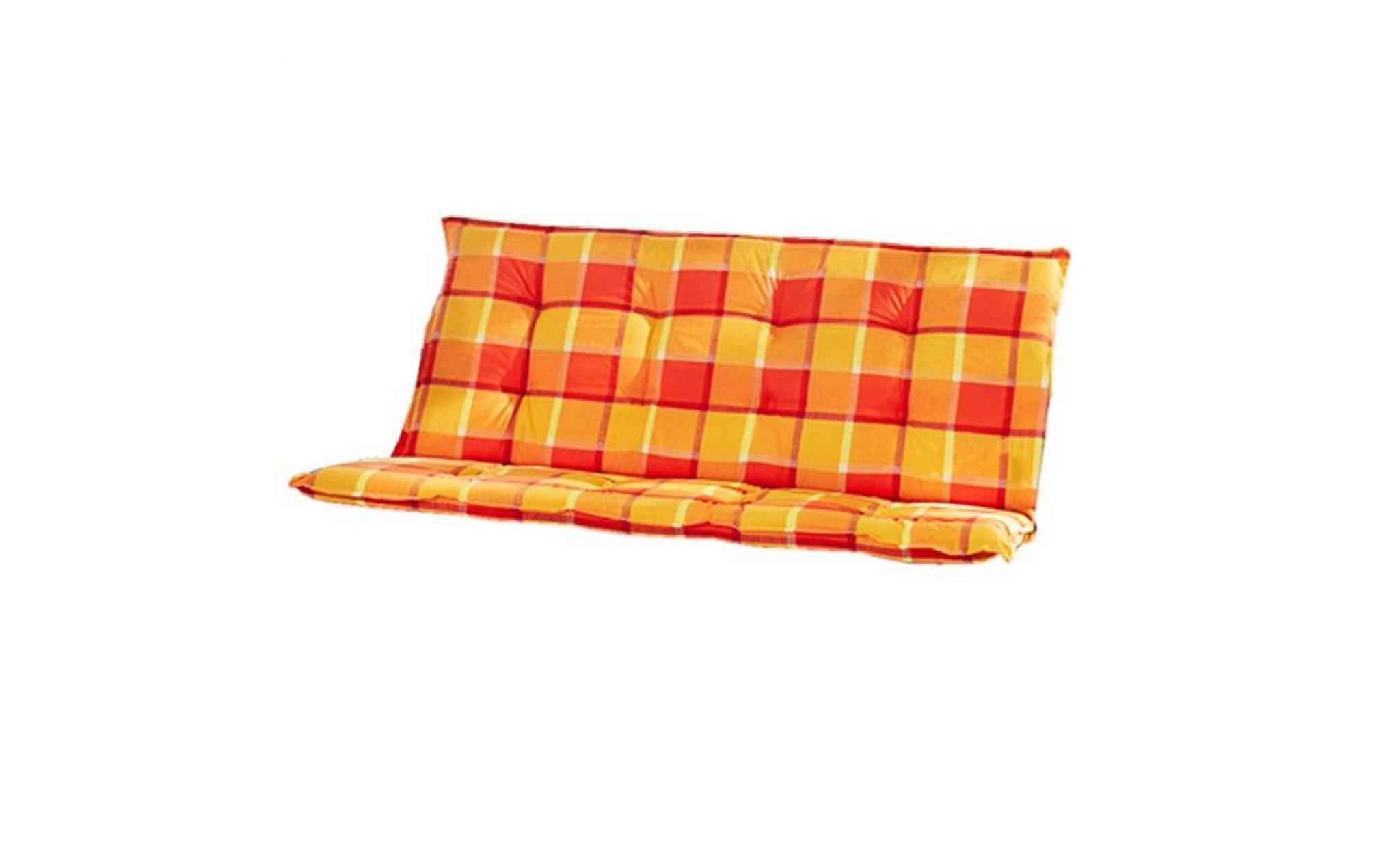 grand coussin haute qualité banquette hollywood chaise siège rembourrage textile orange rouge