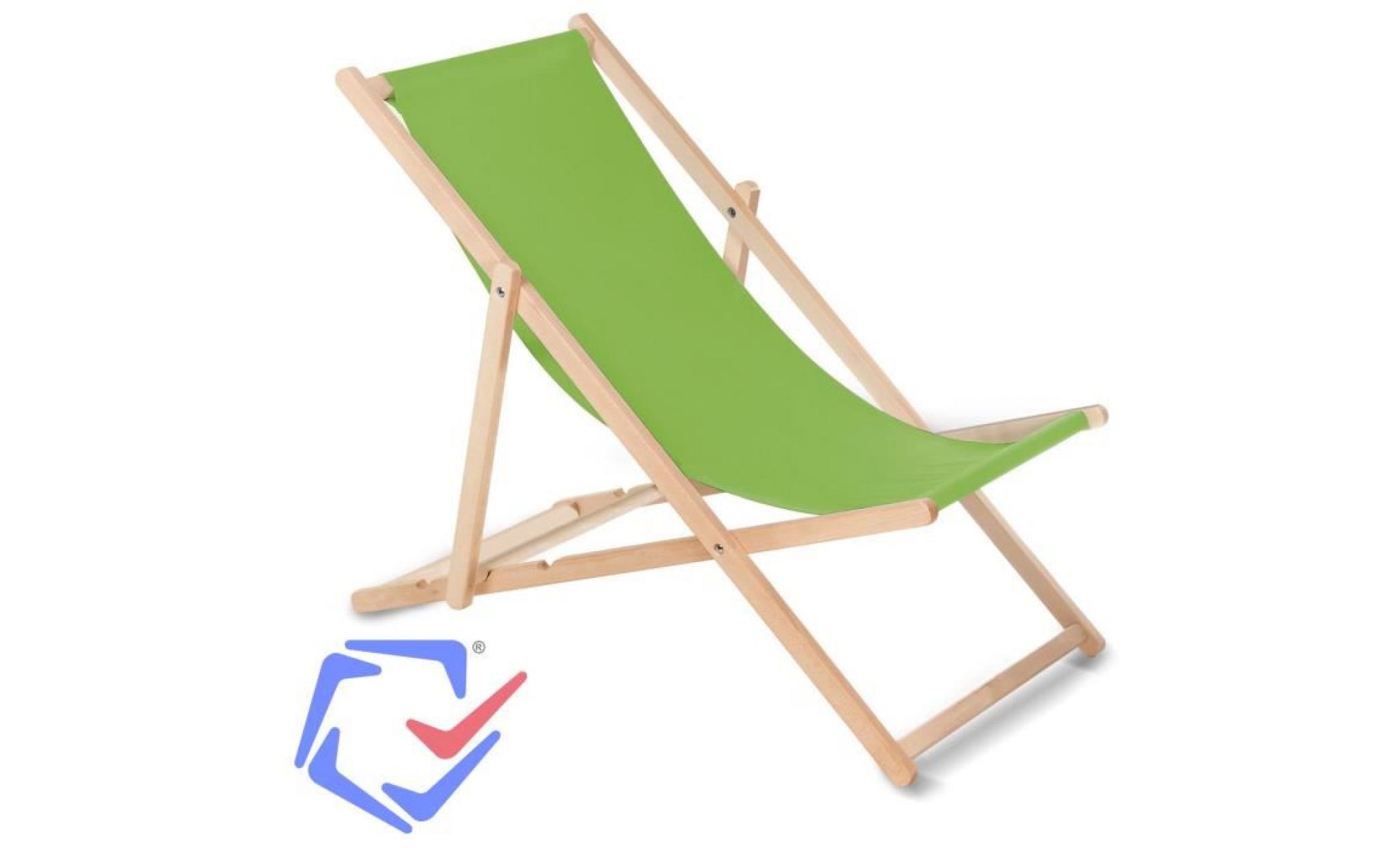 greenblue fauteuil de plage pliant vert clair jardin voyager piscine