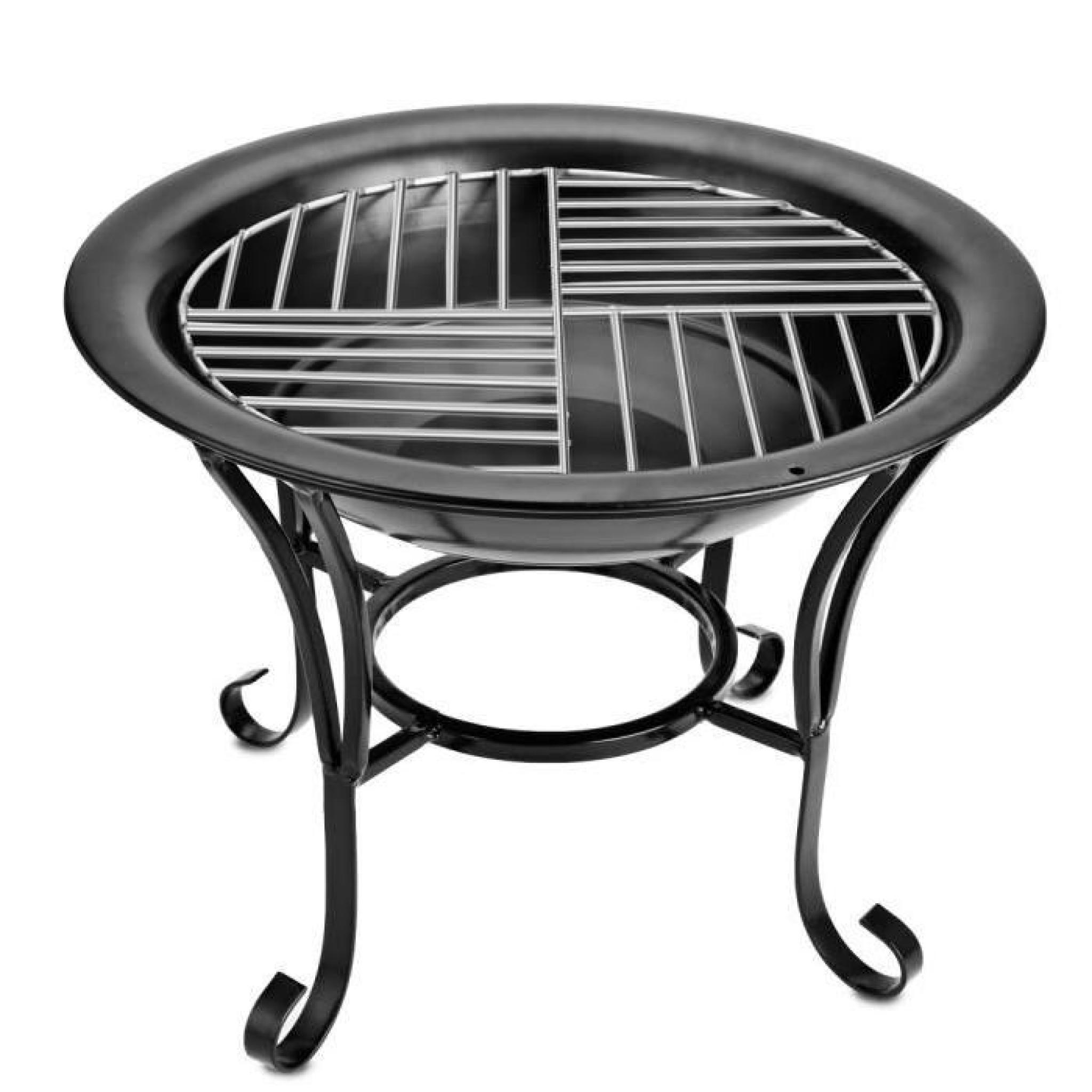 grillé Barbecue chauffage gaz charbon Set poêle Grill + couvercle + poignée pas cher