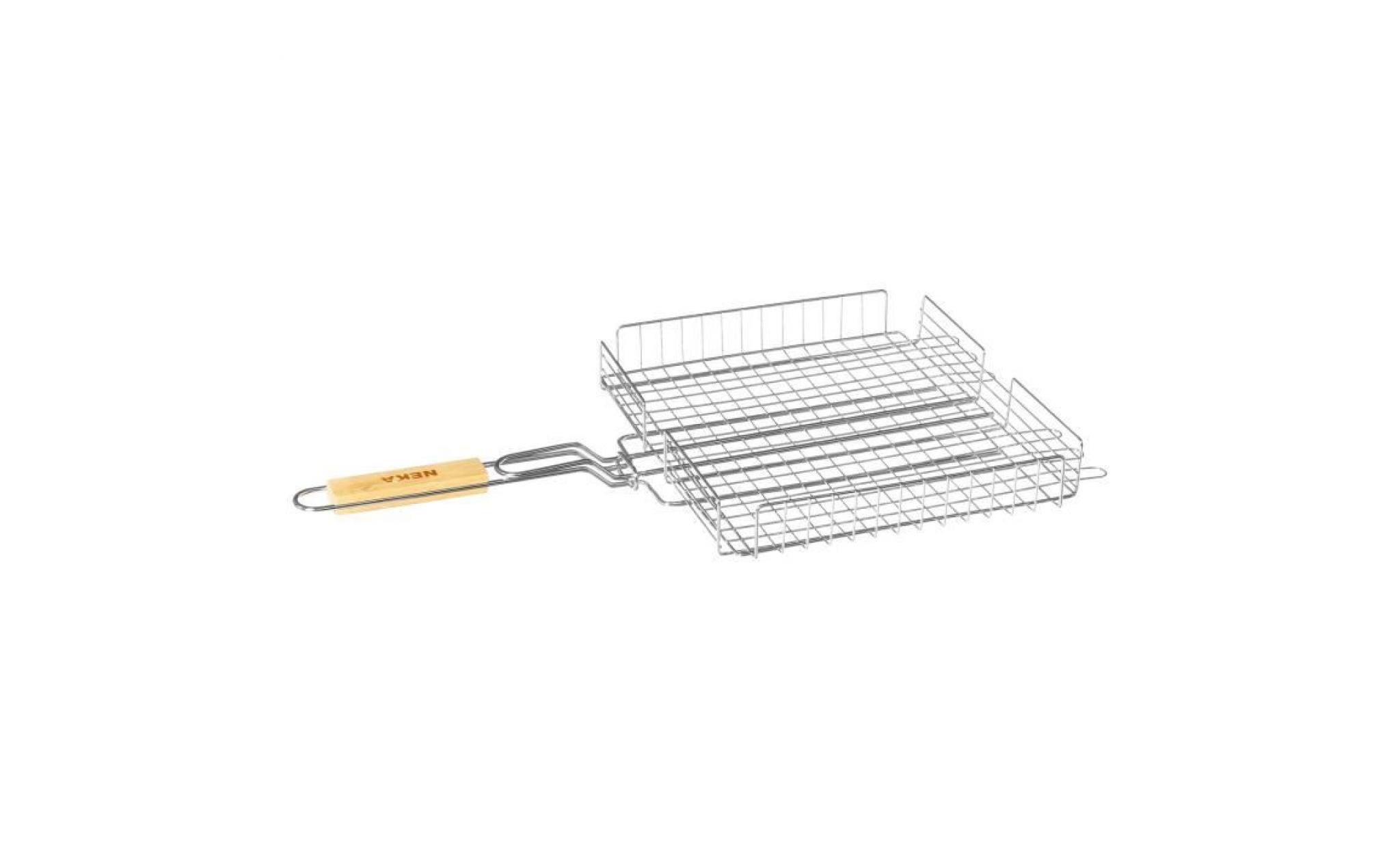 Grille barbecue panier - 34 x 31 cm.