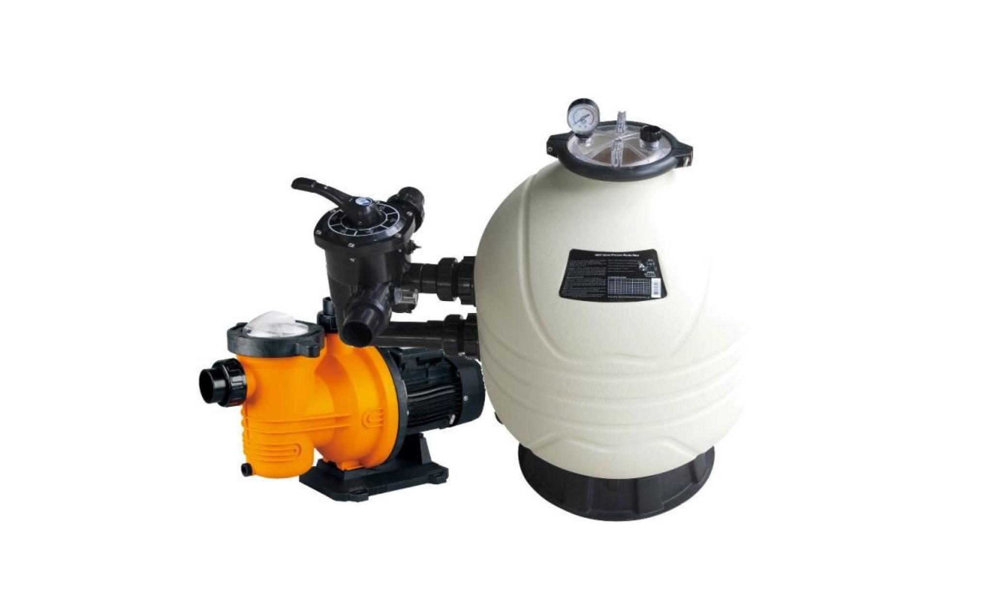 groupe de filtration piscine : pompe kalia + filtre mfv27 15 m3/h