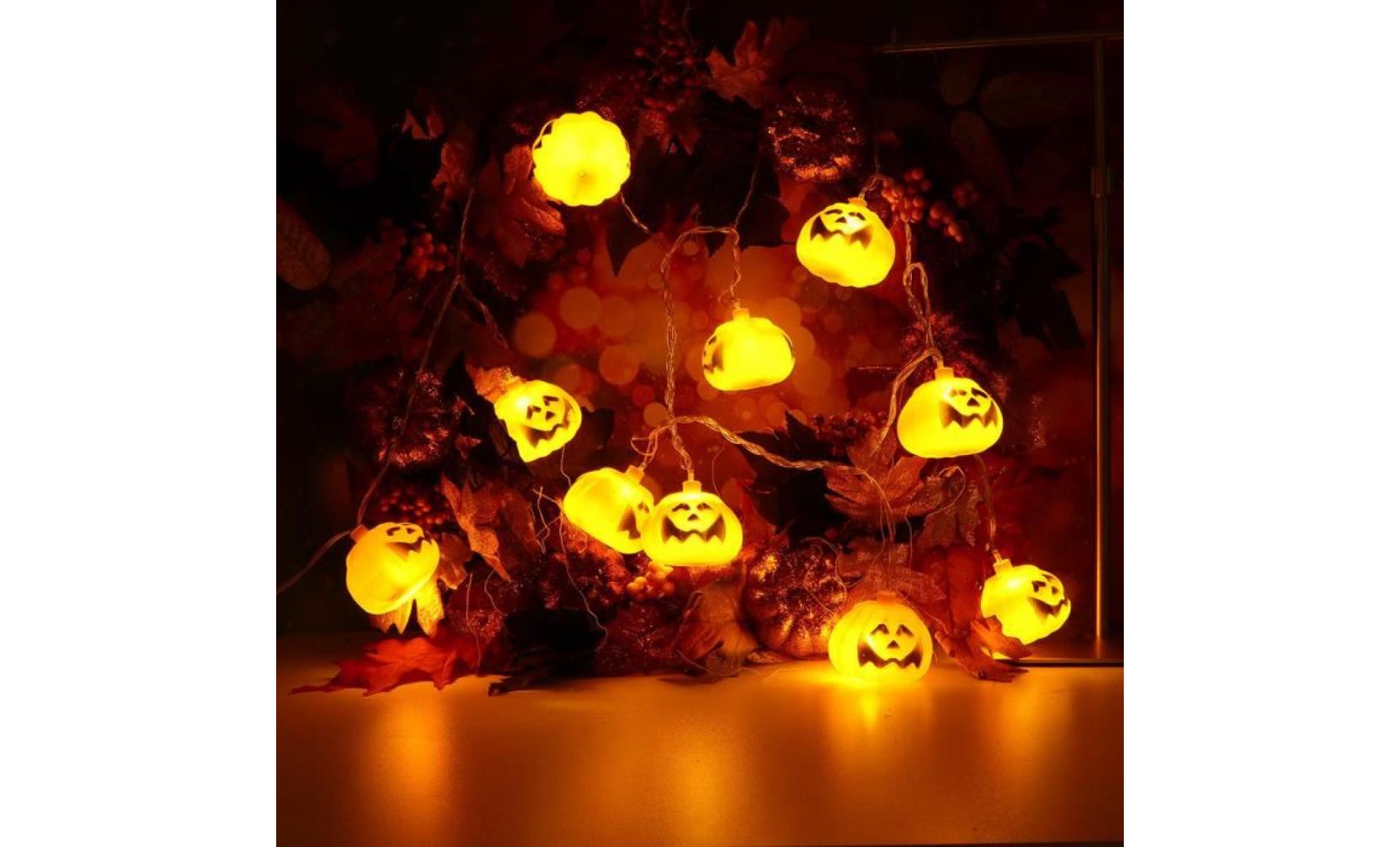halloween party fantôme festival de la citrouille énergie solaire lanterne chaîne décoration li714@