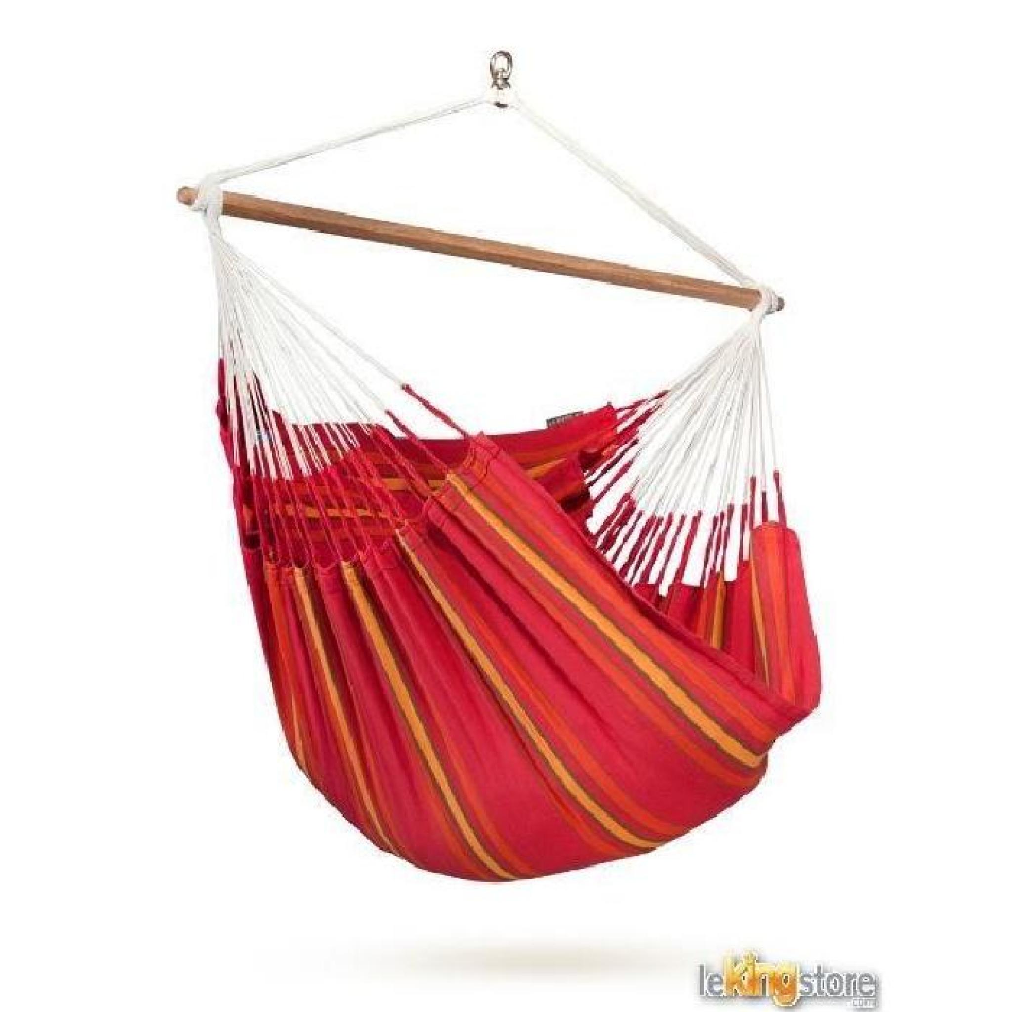 Hamac Chaise Lounger CURRAMBERA Coloris Rouge S...