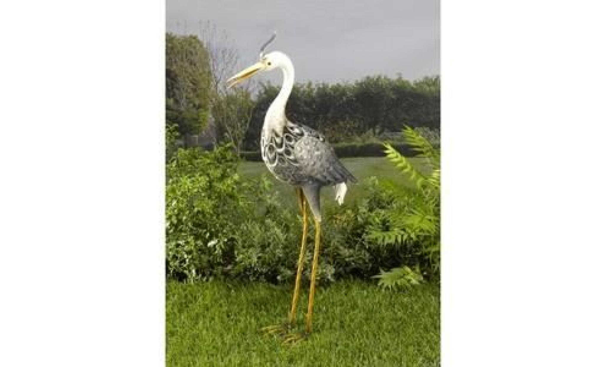 heron solaire metal lumineux