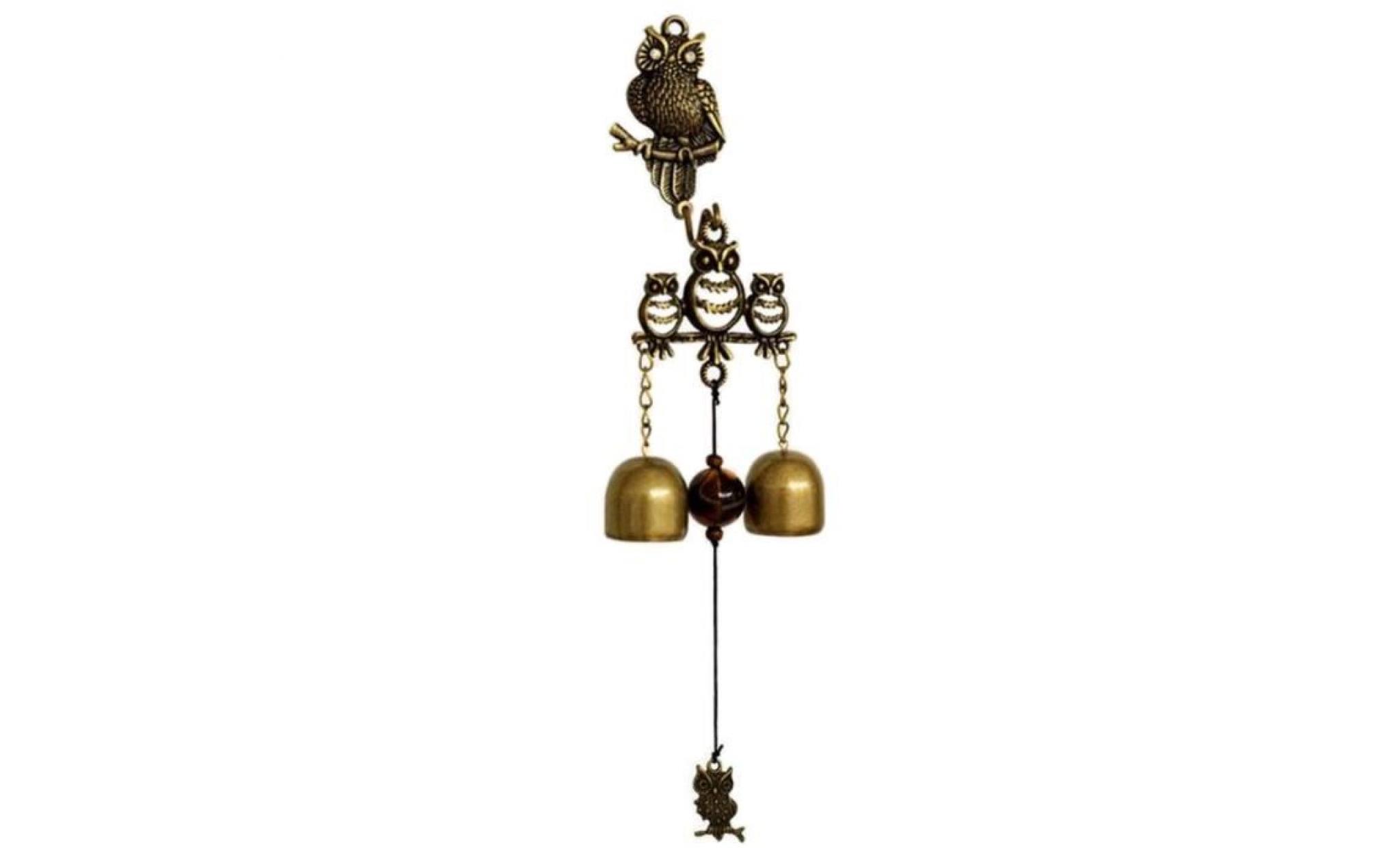 [hibou 1] chimes classique vent métal cuivre bells vent hanging décor