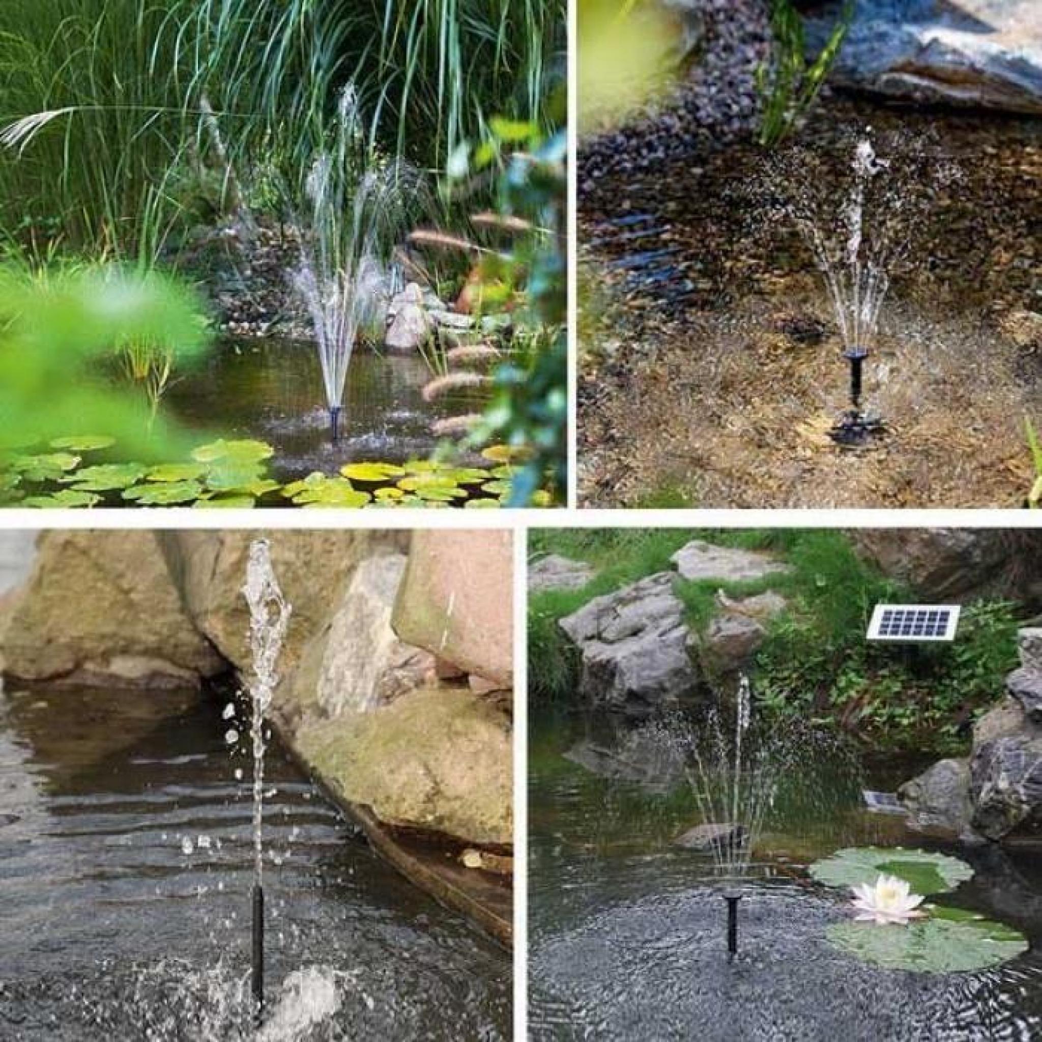 HOMDOX 1.5W pompe arrosage fontaine fontaine solaire pompe à eau pour étang jardin piscine pas cher