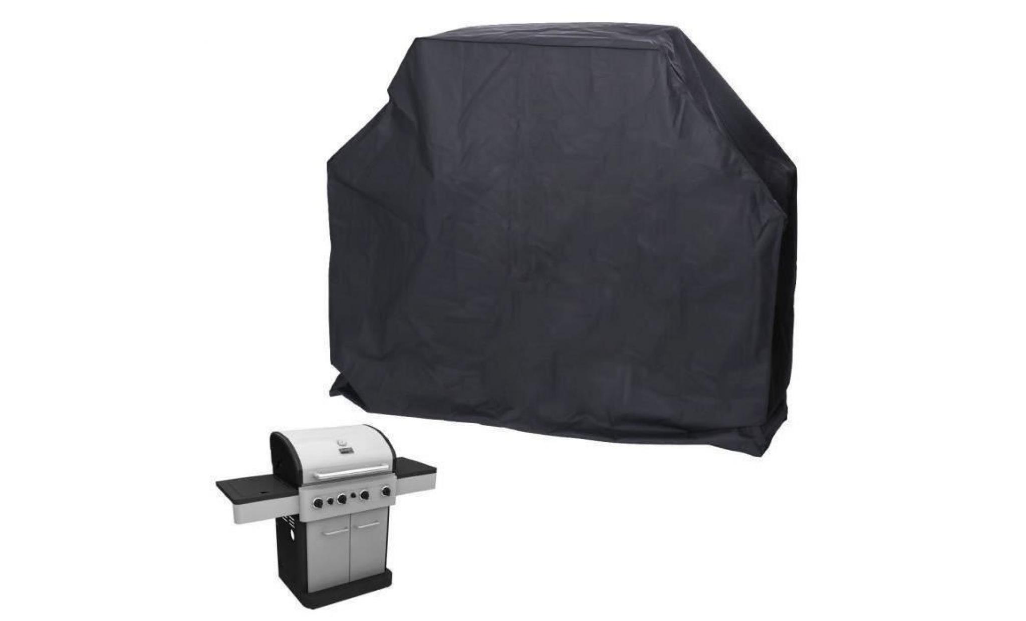 housse bâche couverture barbecue grill à gaz 150x100x125cm anti pluie poussière