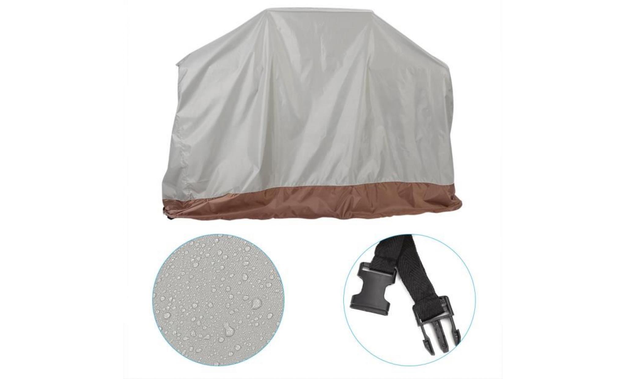 housse bache de protection bbq couverture de gril imperméable extérieur tissu de 210d oxford 145 * 61 * 117cm pas cher