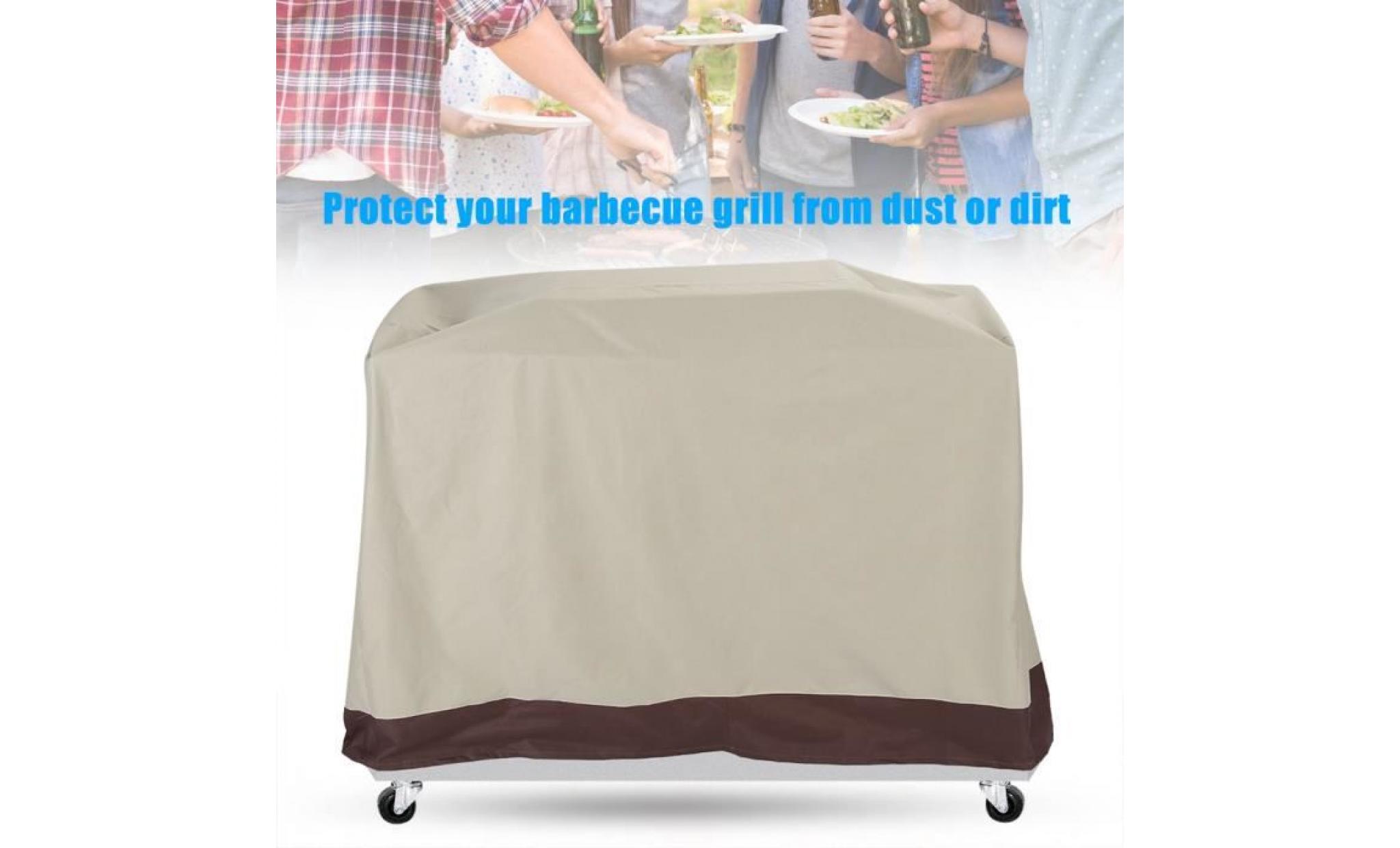 housse barbecue bbq couvercle barbecue protection 182 * 66 * 130cm