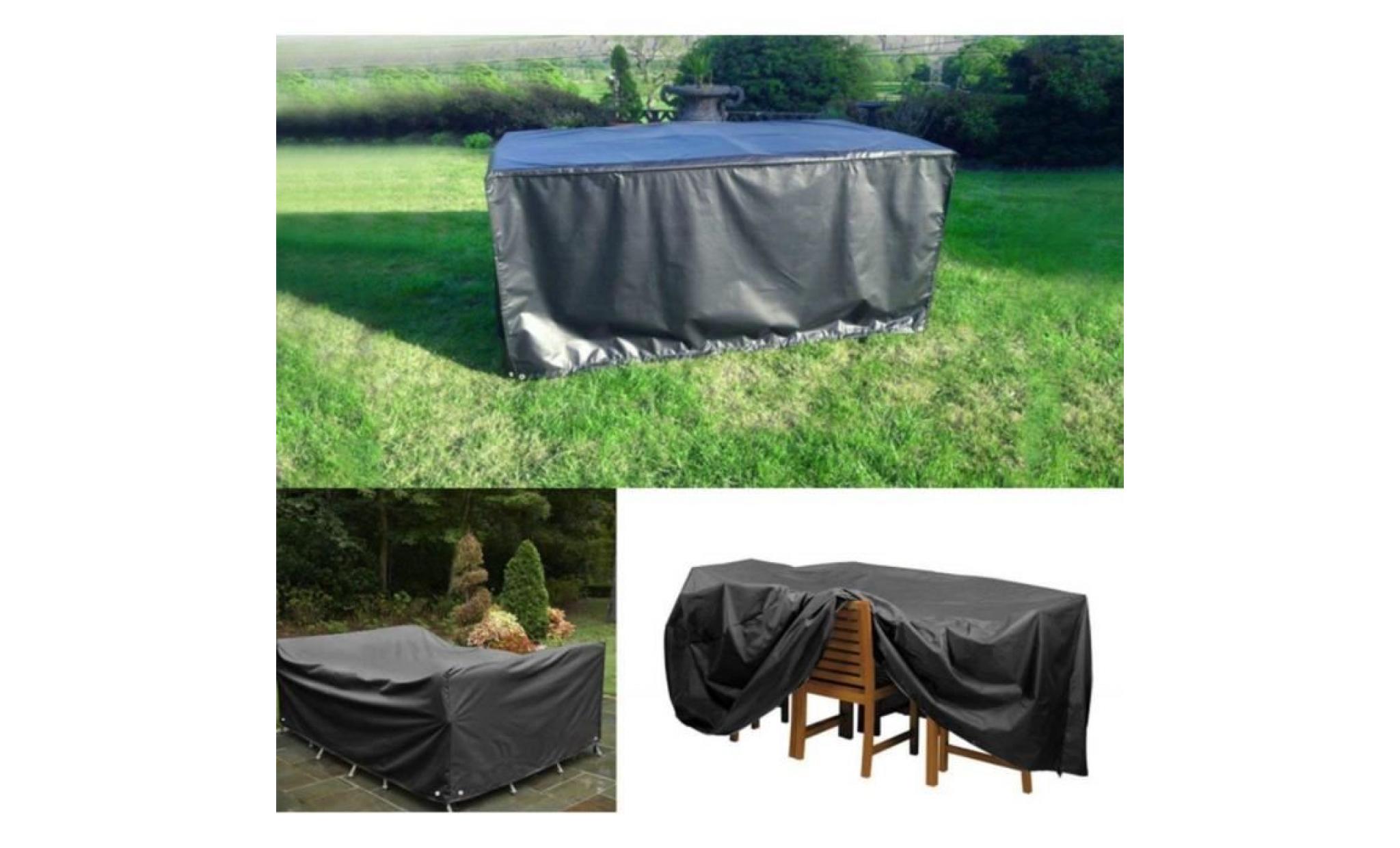 housse de protection étanche pour meubles de jardin patio table meubles couverture 213 x 132 x 74 cm pas cher