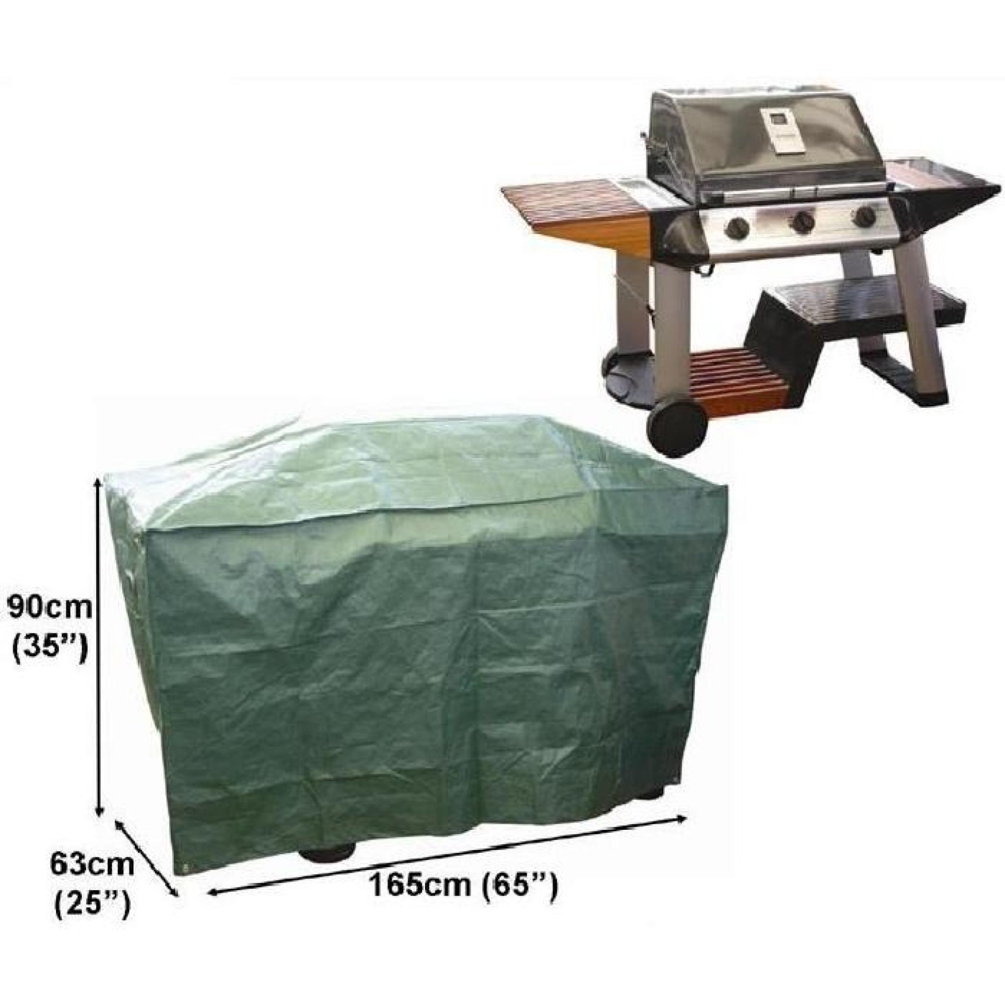 Housse pour barbecue cuisine 165x63cm gamme standard pas cher