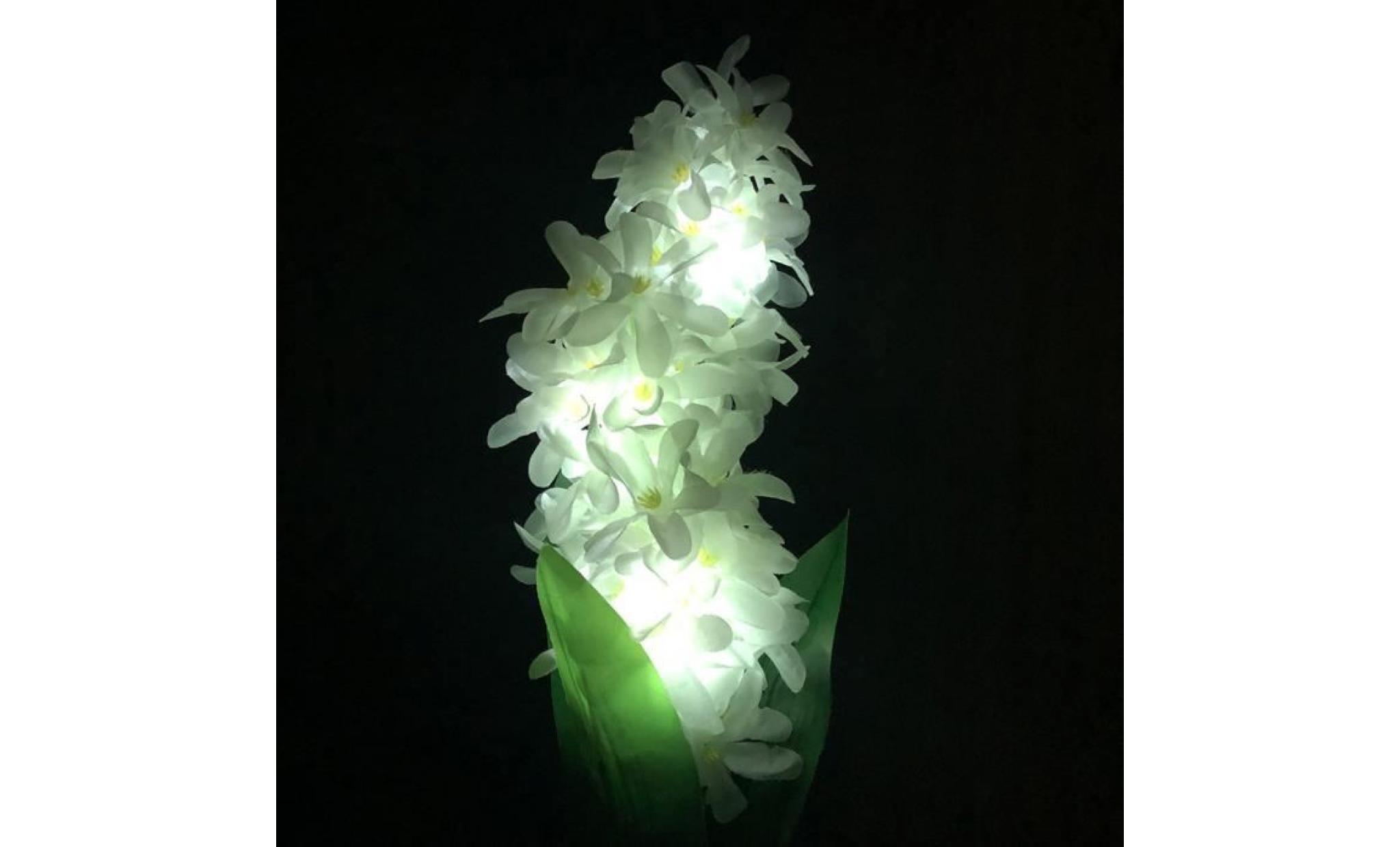hyacinth   lampe à led solaire   blanc #si43