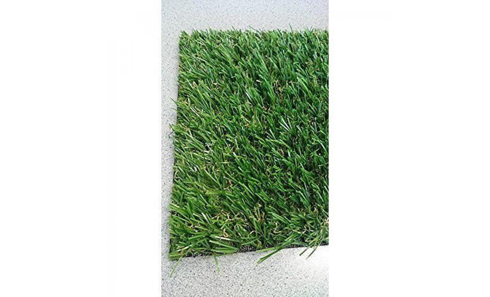 id mat bambourl12507 gazon synthétique fibre de polyéthylène/latex vert 2500 x 100 x 3,2 cm