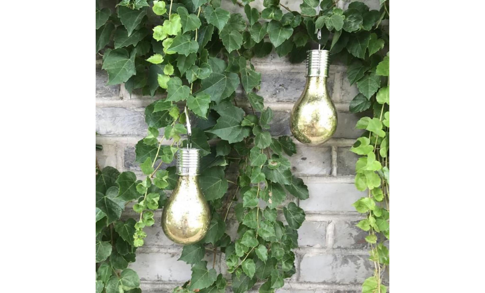 imperméable à l'eau solaire extérieur rotatif jardin camping hanging lampe led ampoule mr li496@ pas cher