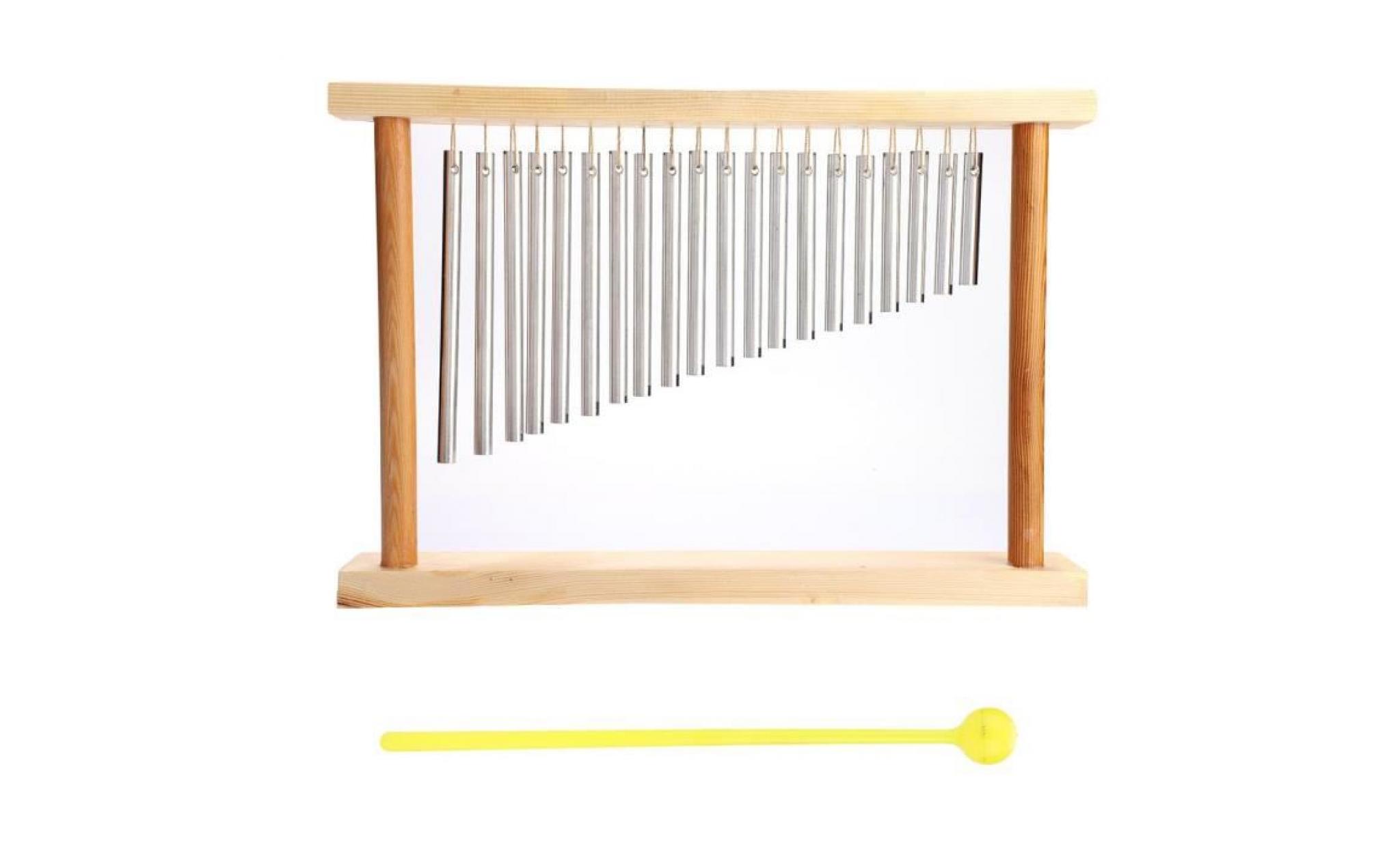Instrument à percussion à une rangée cloche à vent durable écologique carillons à vent 20 tons pour les enfants à la maison 