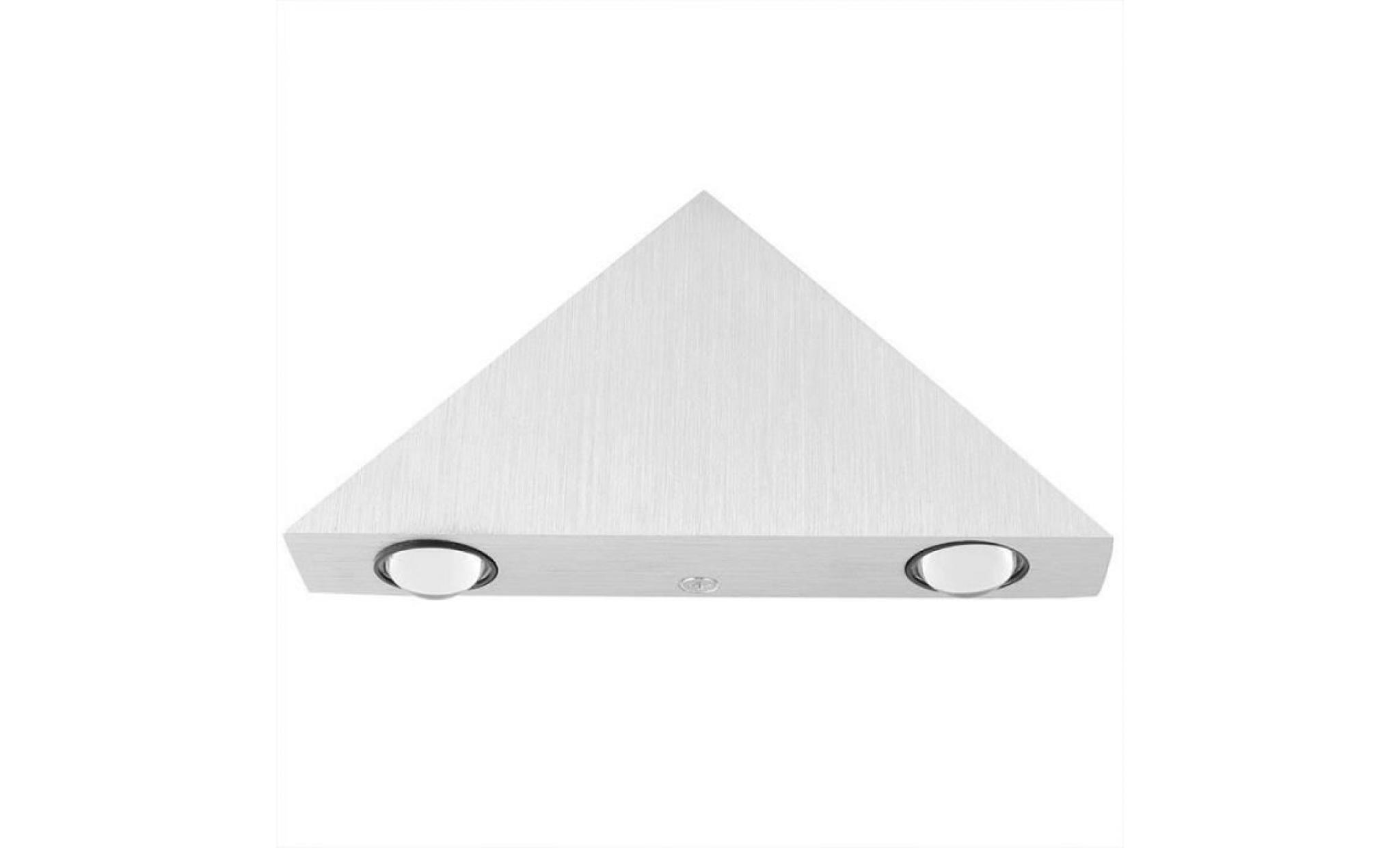 interieur 3w en triangle en aluminium pour lampe de mur eclairage décoratif à économie de couloir salon chambre ?(blanc froid) pas cher