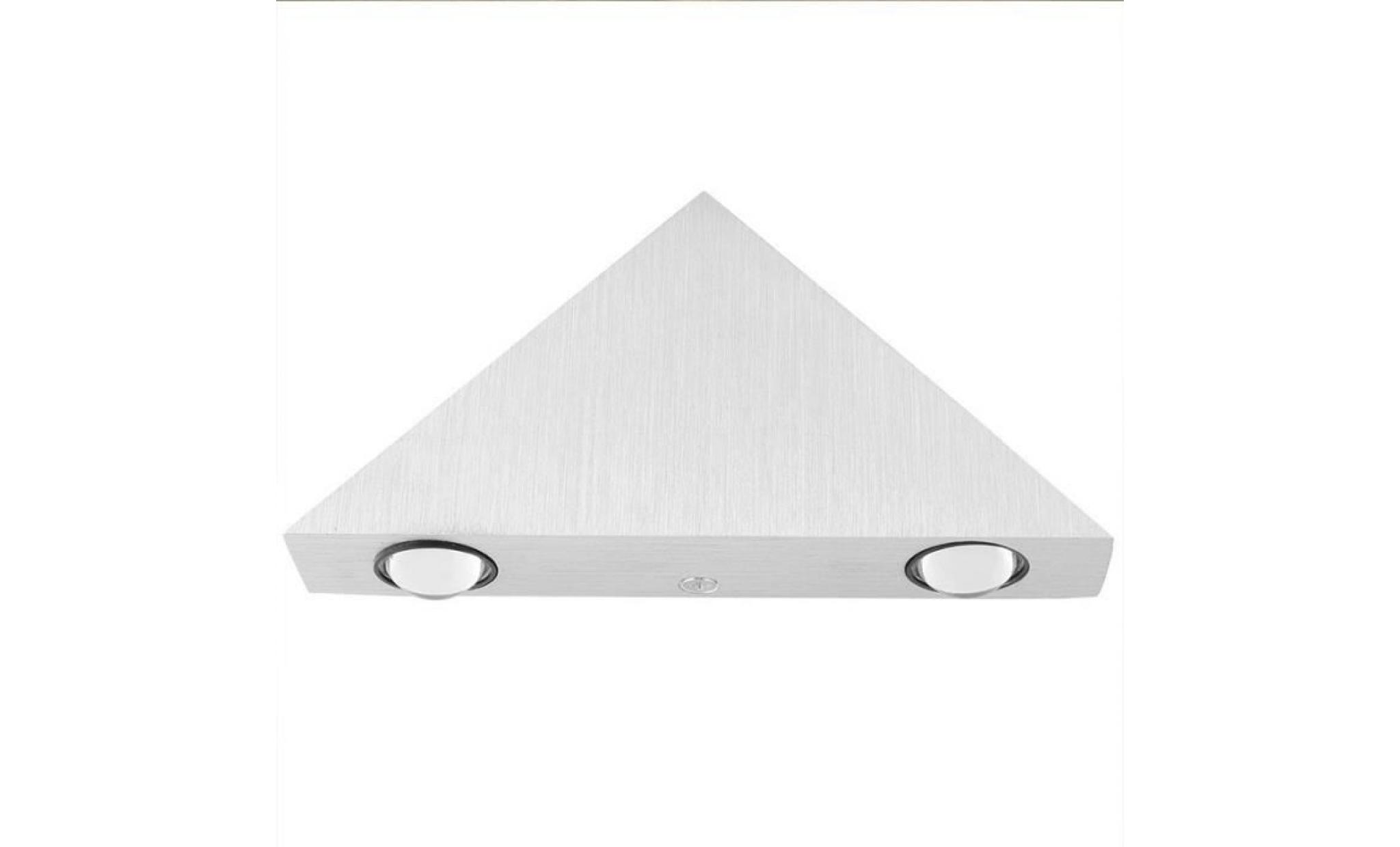 interieur 3w en triangle en aluminium pour lampe de mur eclairage décoratif à économie de couloir salon chambre ( blanc chaud) pas cher