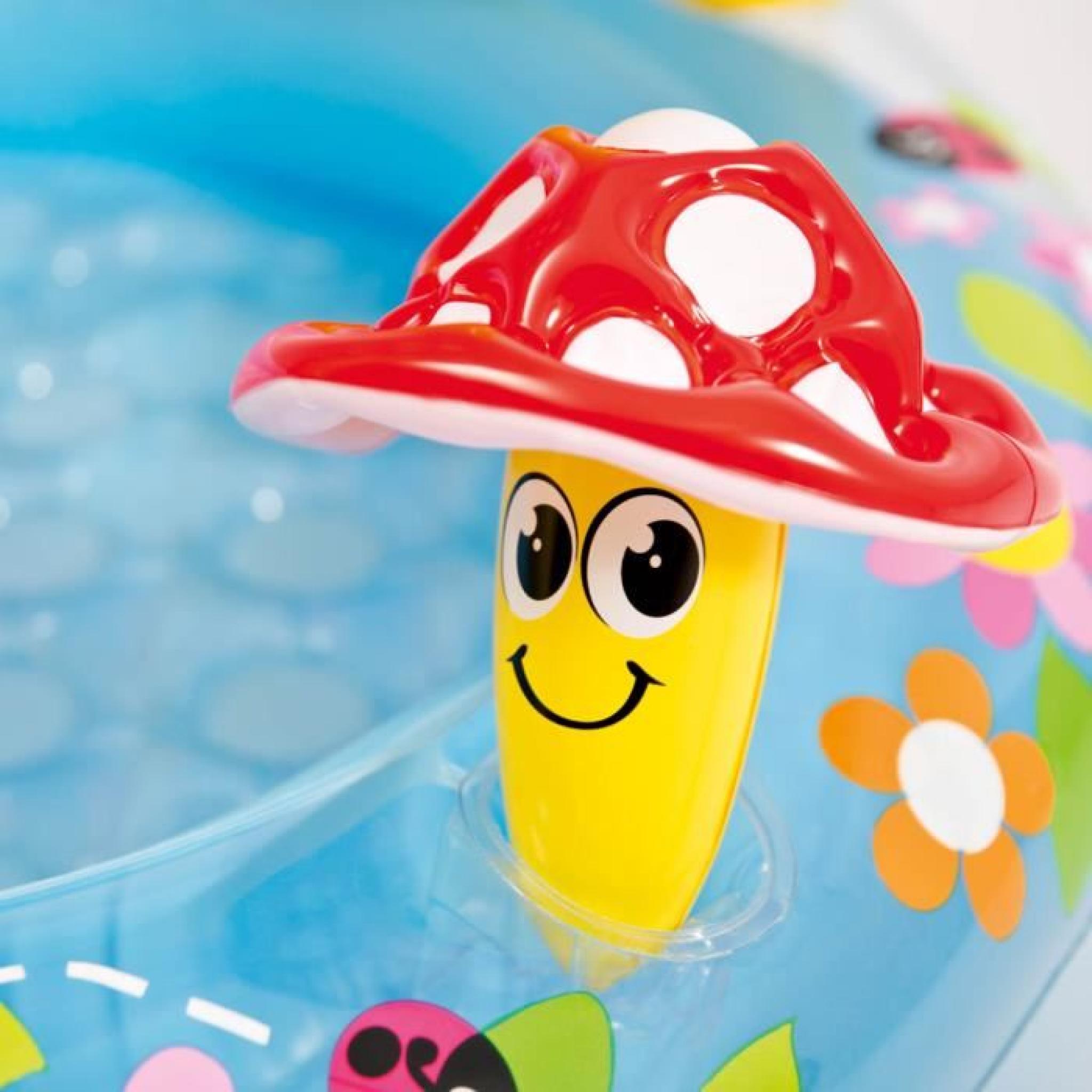 Intex 57114 Mushroom Baby Pool piscine gonflable pour enfants aire de jeux pas cher