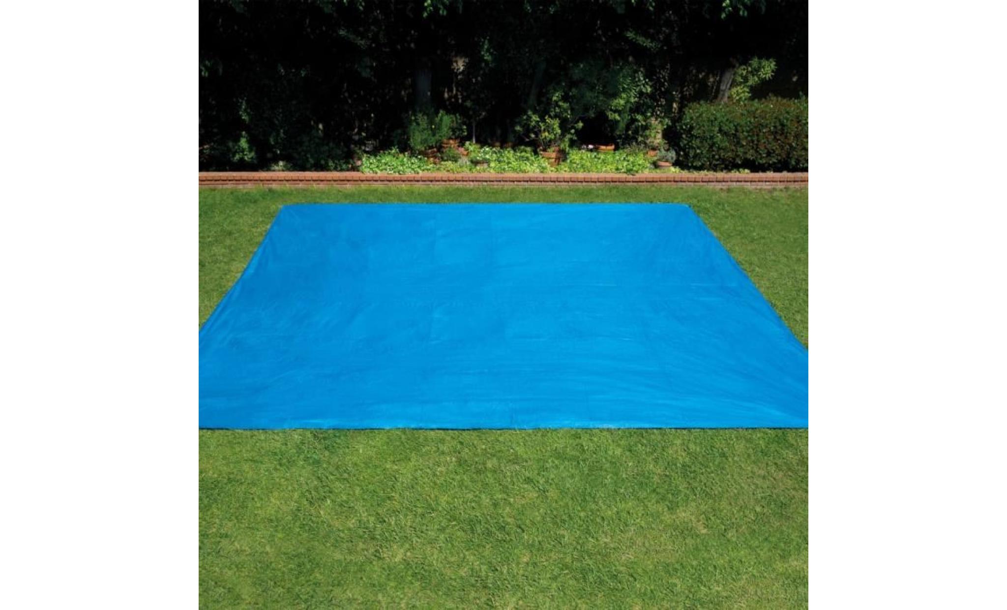 intex tapis carré de sol pour piscine 472 x 472 cm 28048 pas cher