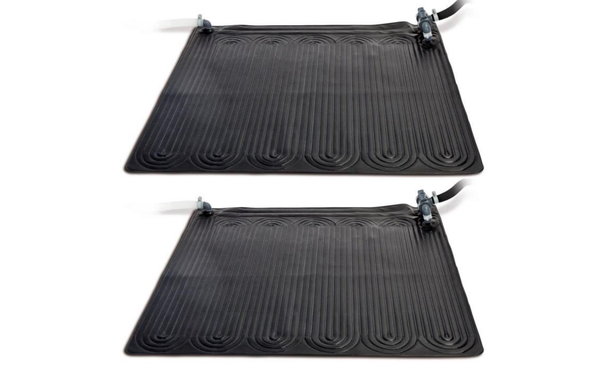 intex tapis chauffant solaire pvc 1,2 x 1,2 m 2 pcs noir