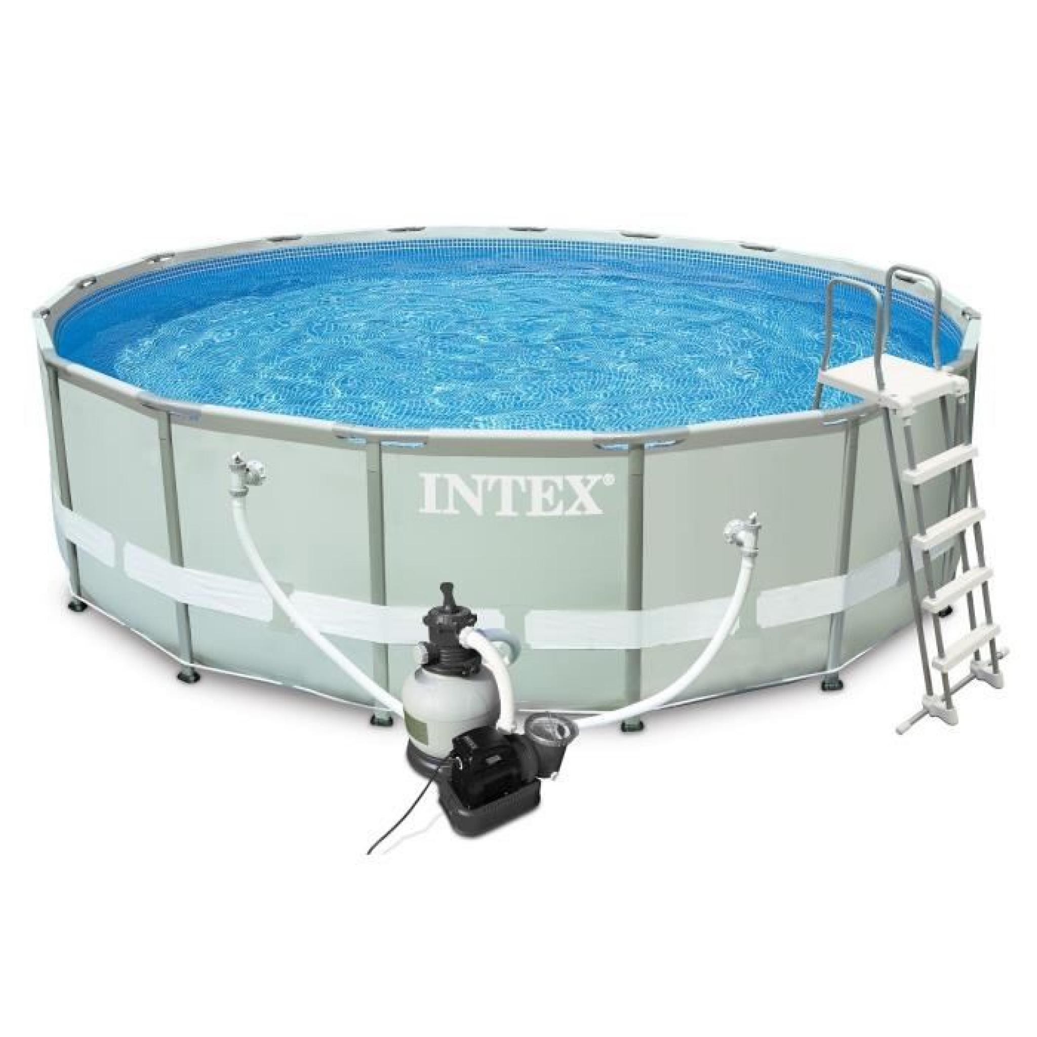 INTEX Ultra Frame Pool Set Piscine ronde tubulaire 4,88 x 1,22 m