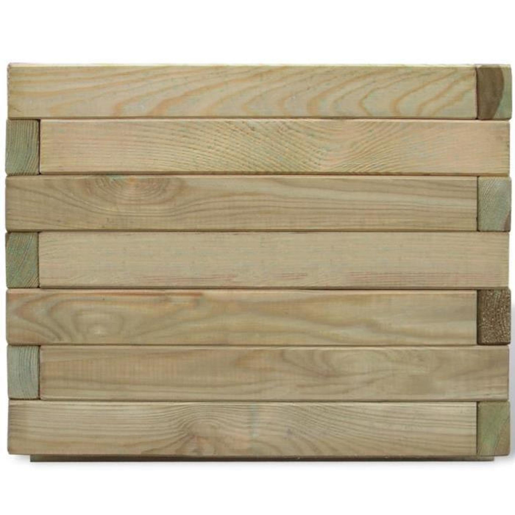 Jardinière carrée en bois 50 x 50 x 40 cm