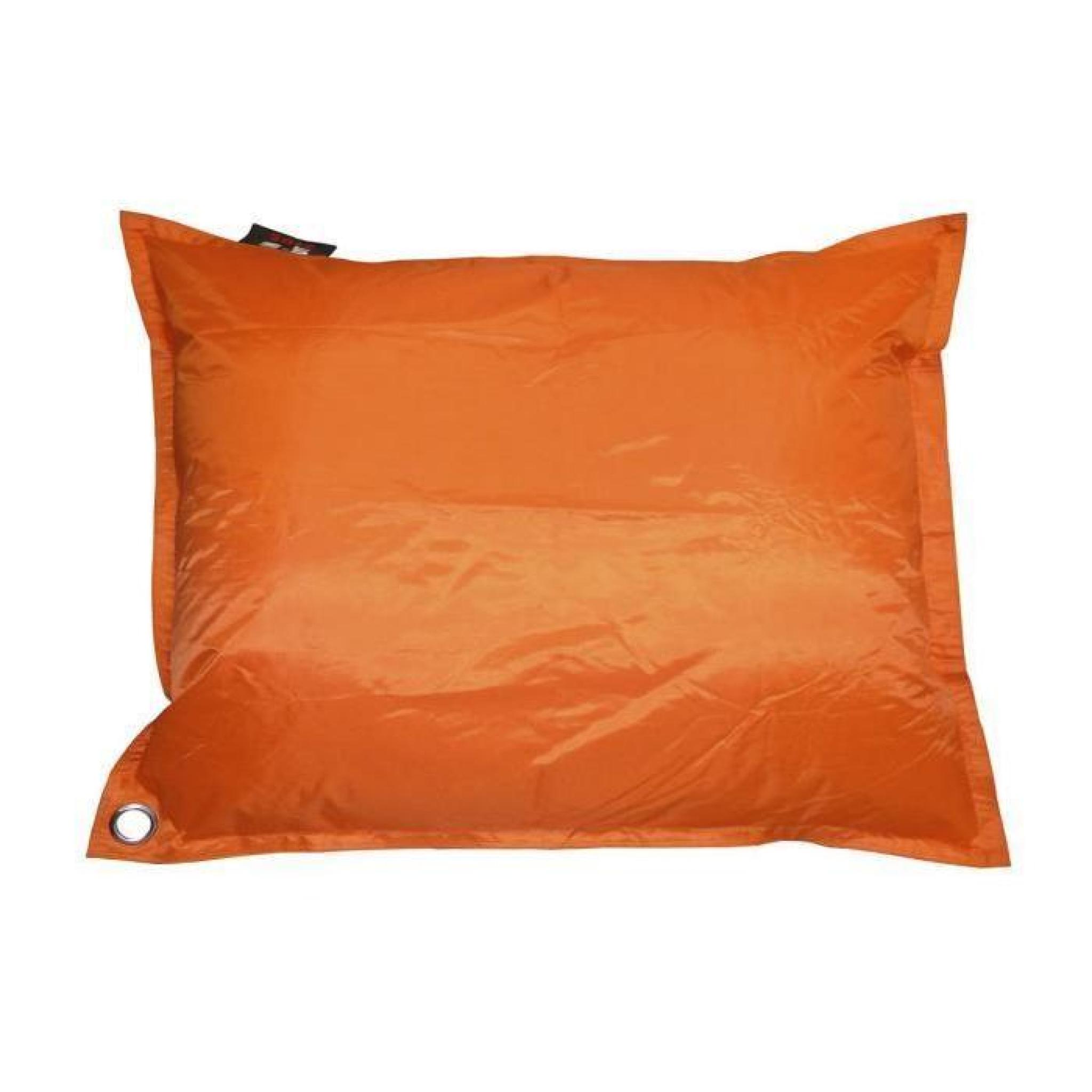 JAVA Pouf géant imperméable 110x130 cm orange pas cher