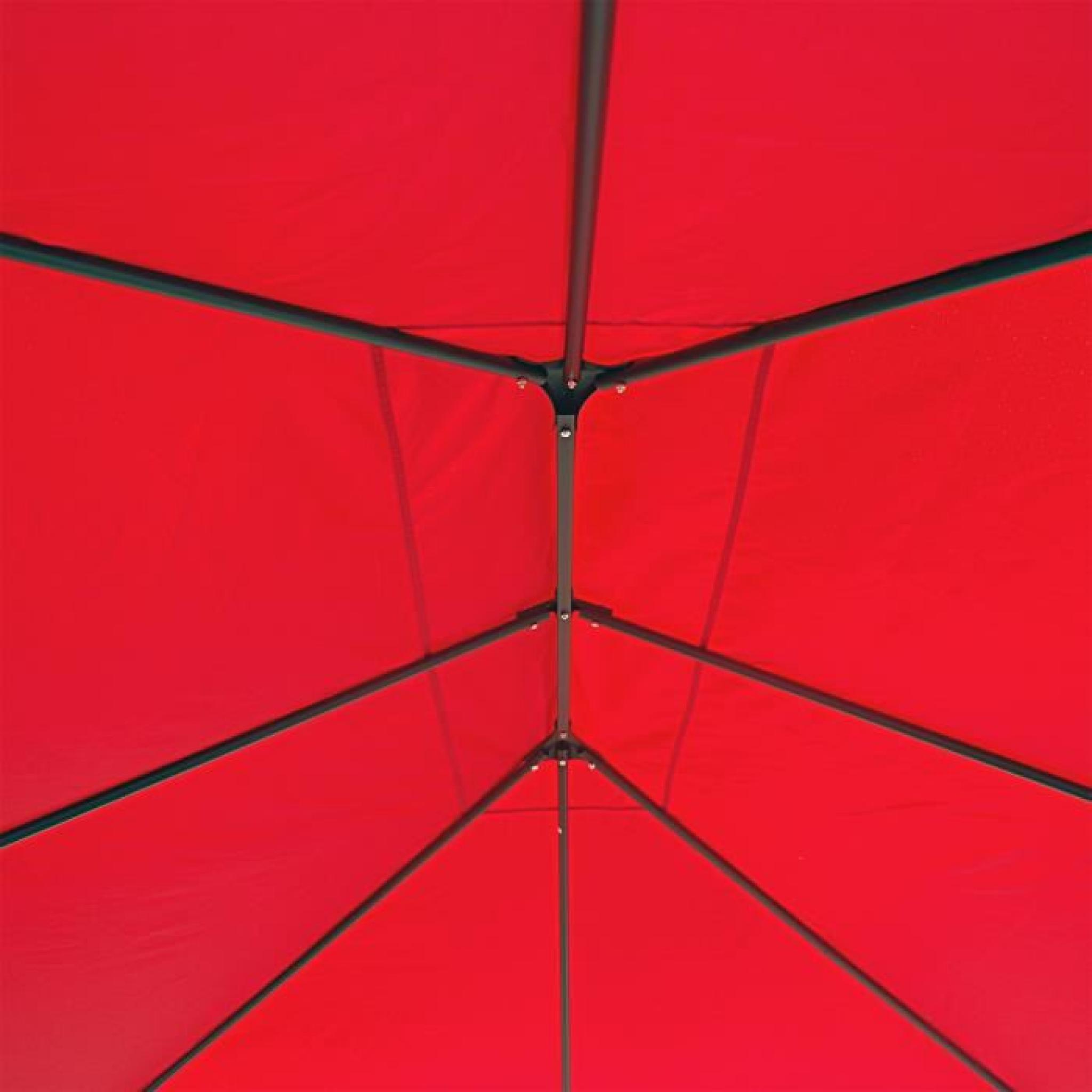 KALIGAGAN - Tente de jardin Pergola 3x4m rouge tonnelle, barnum pas cher