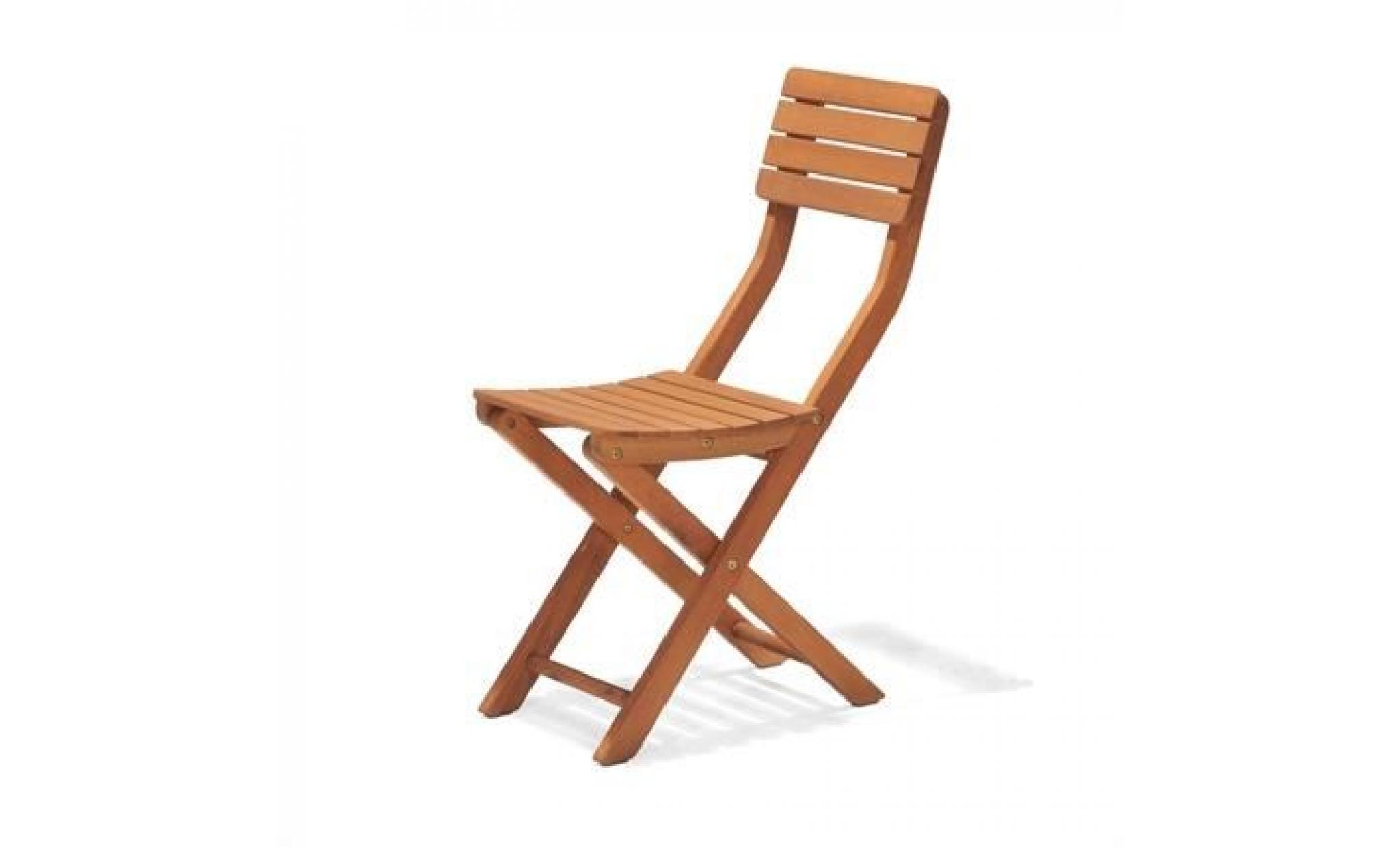 kingsbury   chaise pliante légère en bois d'eucalyptus fsc 56.60 x 35.00 x 84.95 cm