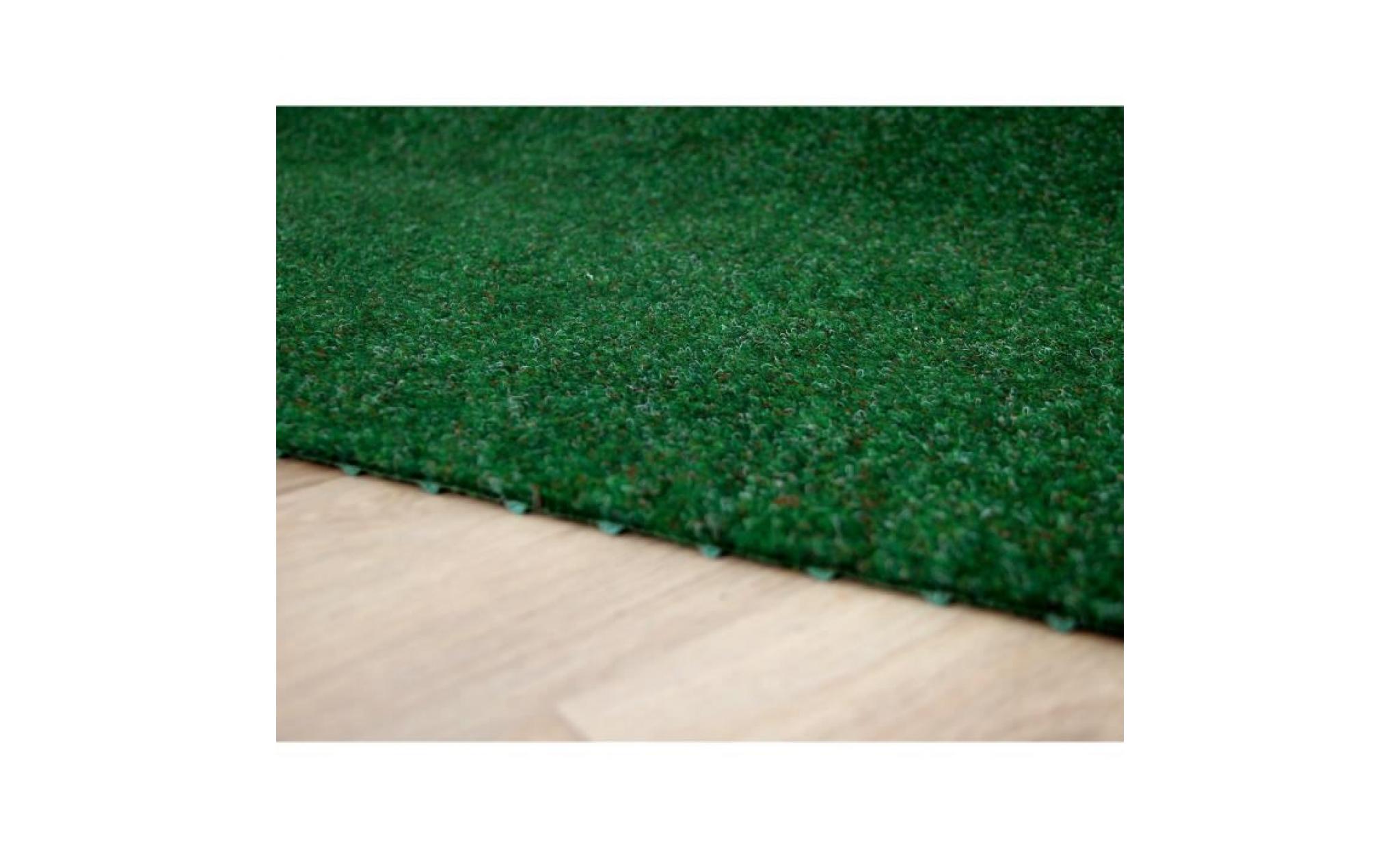 kingston   tapis type gazon artificiel – pour jardin, terrasse, balcon   vert mélangé [200x150 cm] pas cher